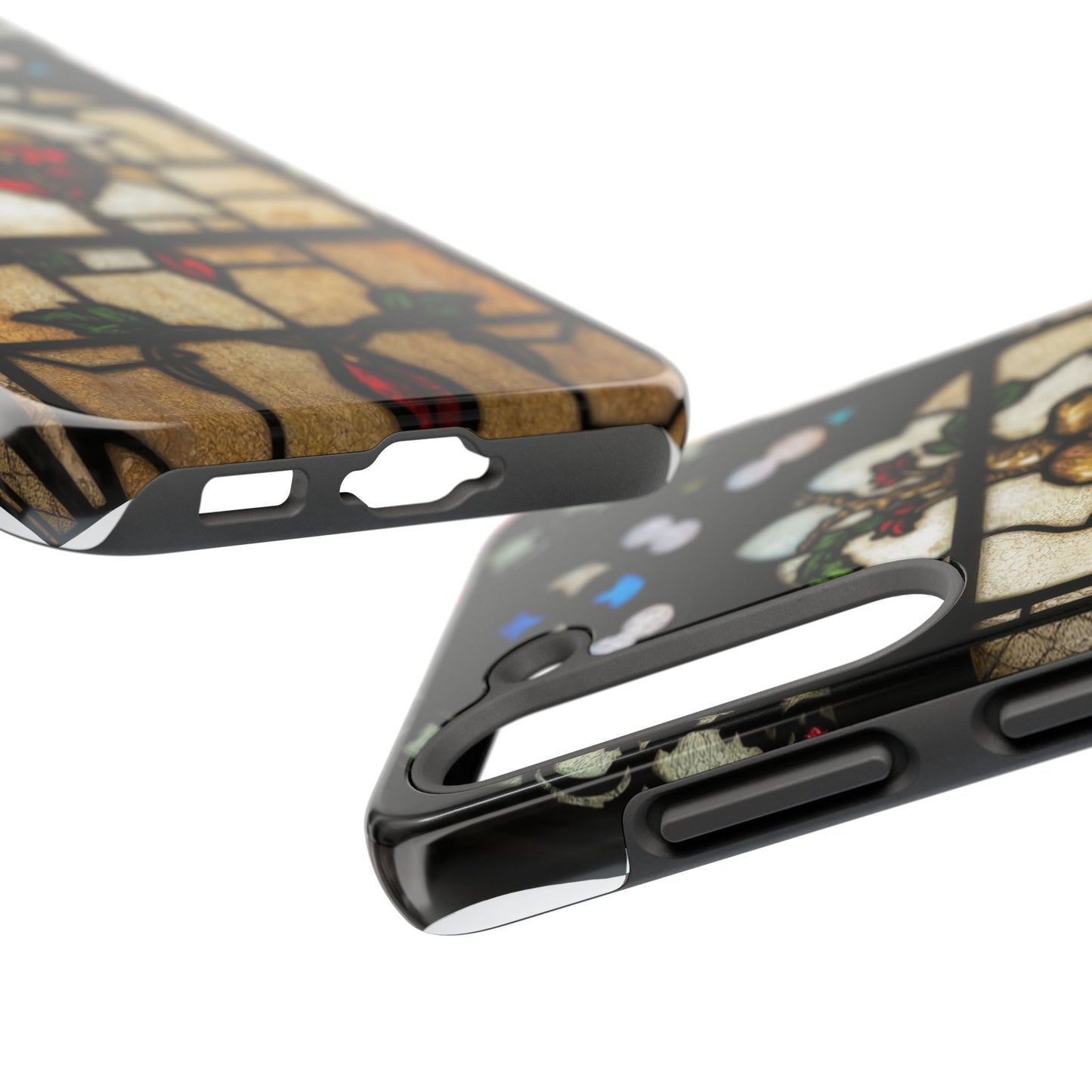 Stained Glass Heart Tough Phone Case - Unique Design for Protection & Style