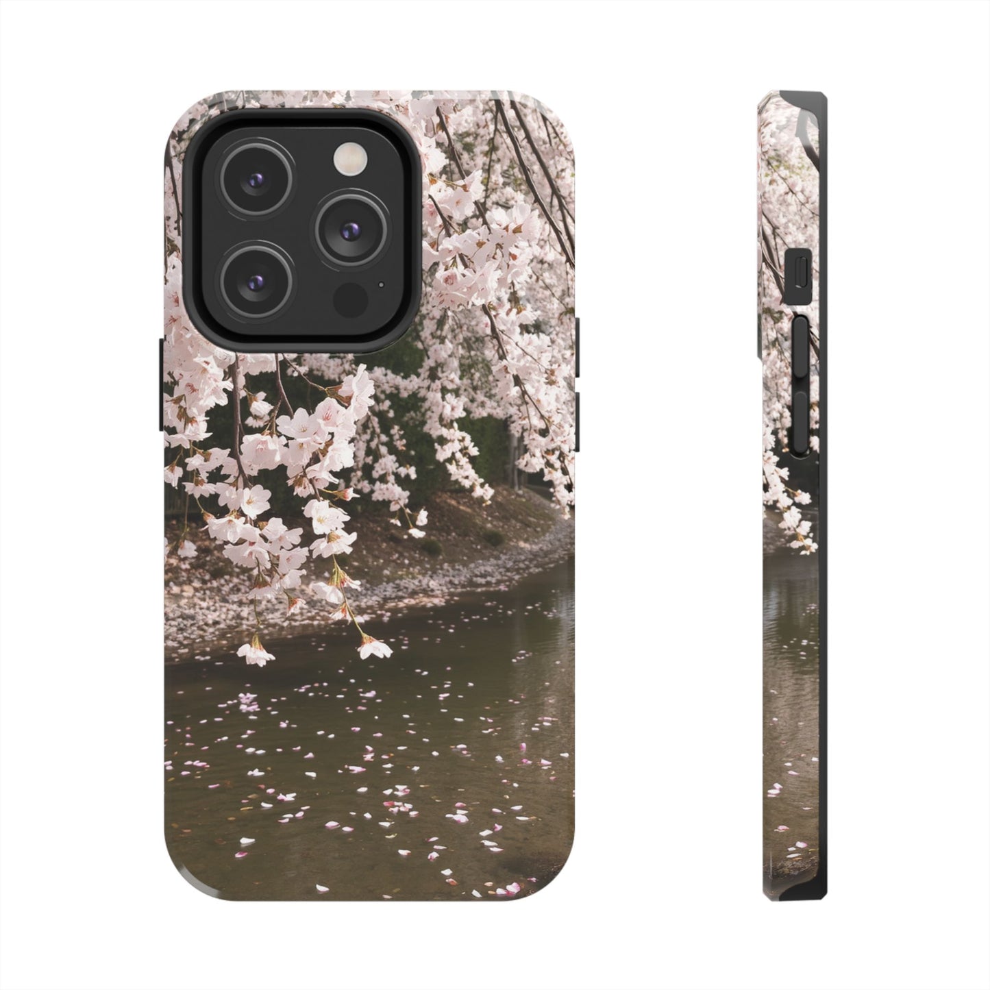 Cherry Blossom Tough Phone Cases - Durable Protection with Floral Serenity
