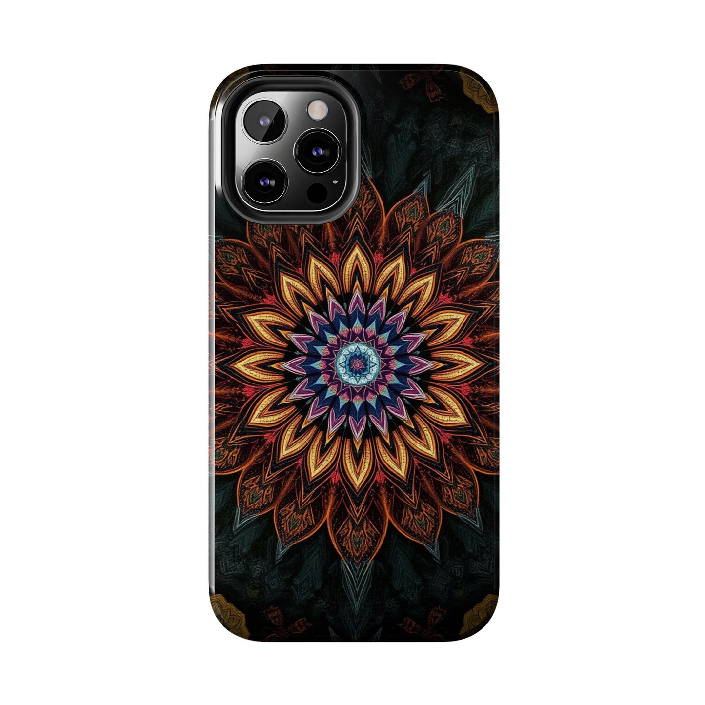 Mystic Mandala Tough Phone Case - Durable Protection with Artistic Design - for iPhone