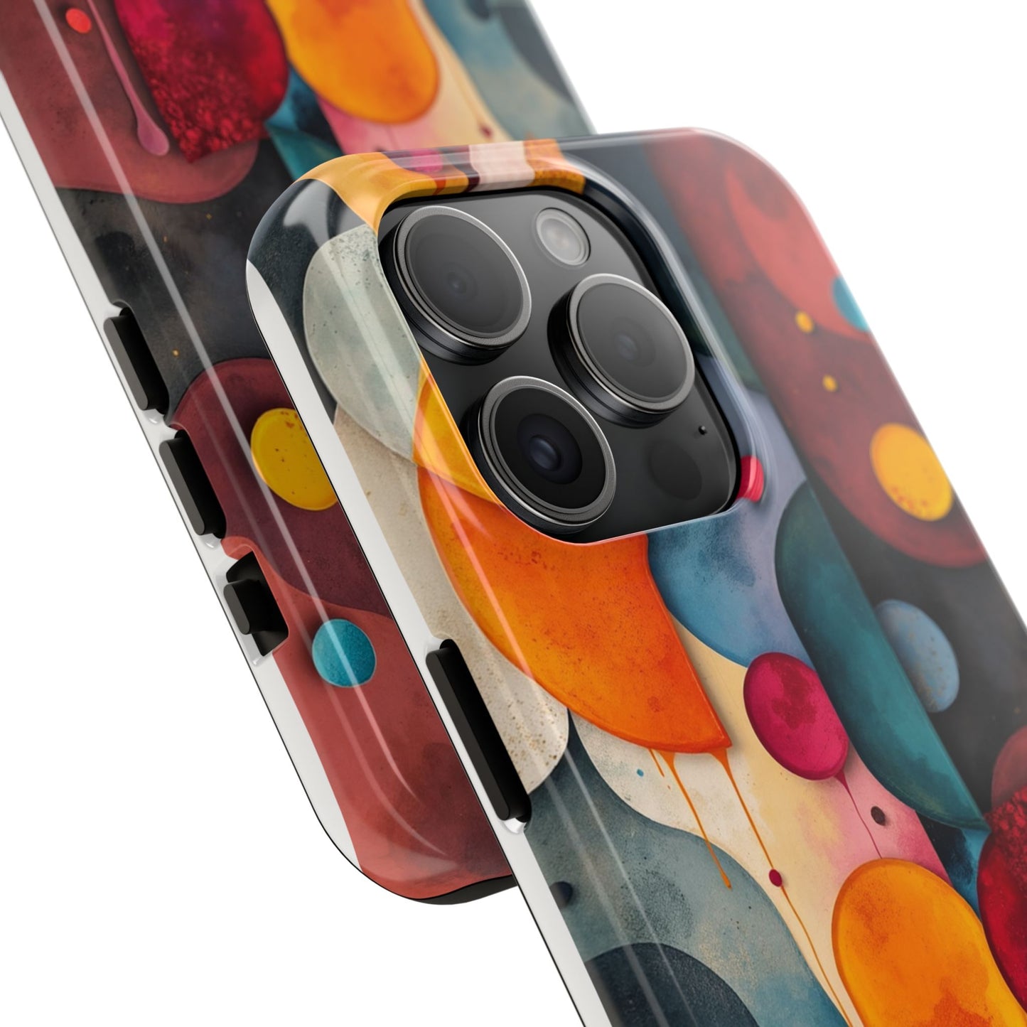 Artistic Tough Phone Cases - Colorful Abstract Design for Trendy Protection - for iPhone