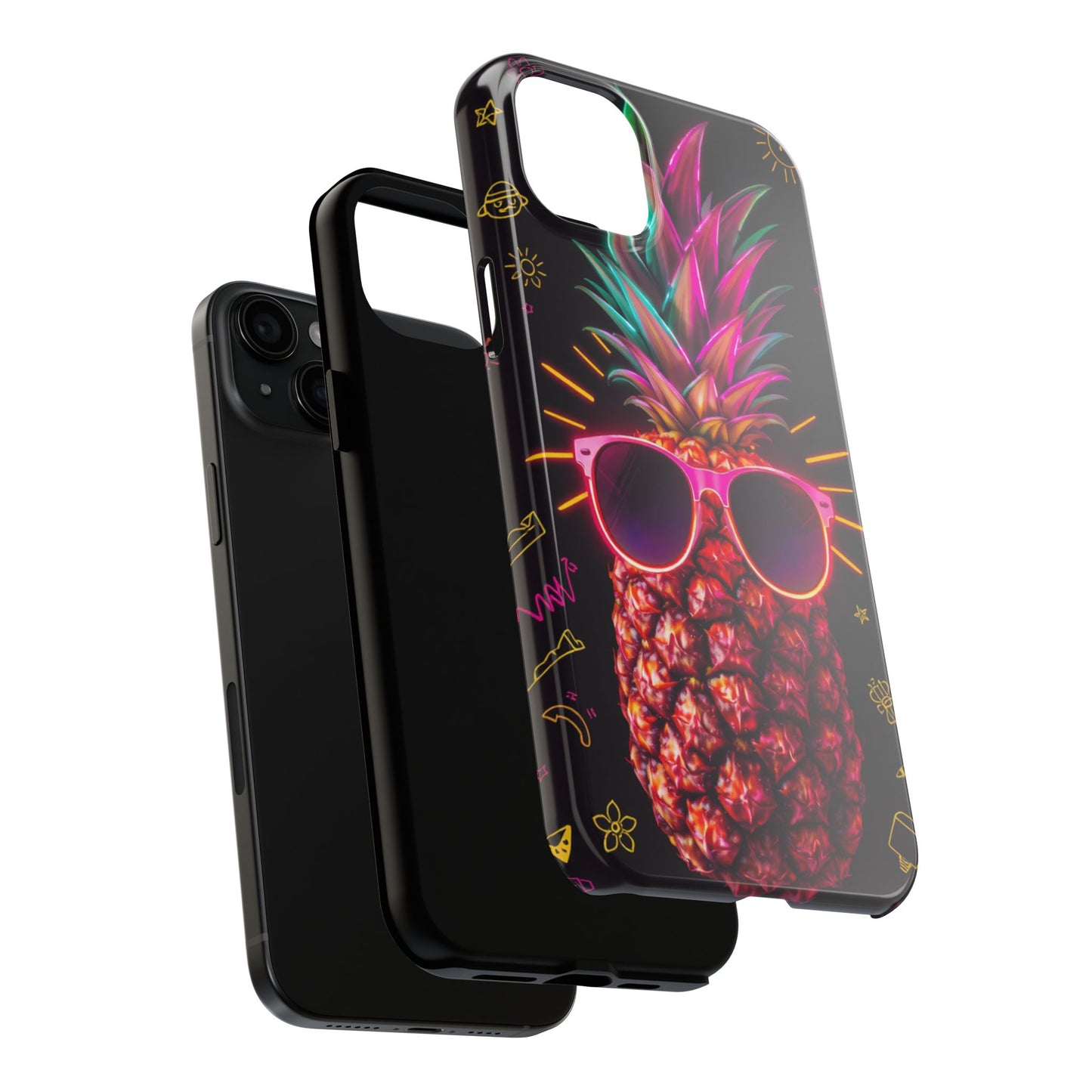 Tough Pineapple Phone Case - Cool, Vibrant Design Perfect for Summer Vibes