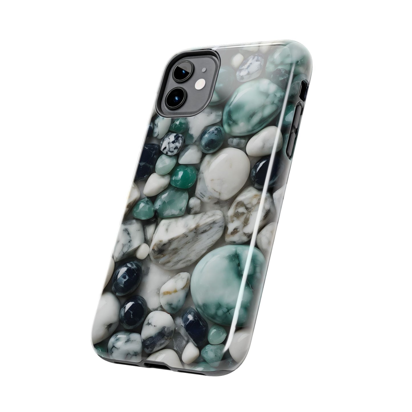 Small Rocks Pattern Tough Phone Case - Stylish & Durable Protection - for iPhone