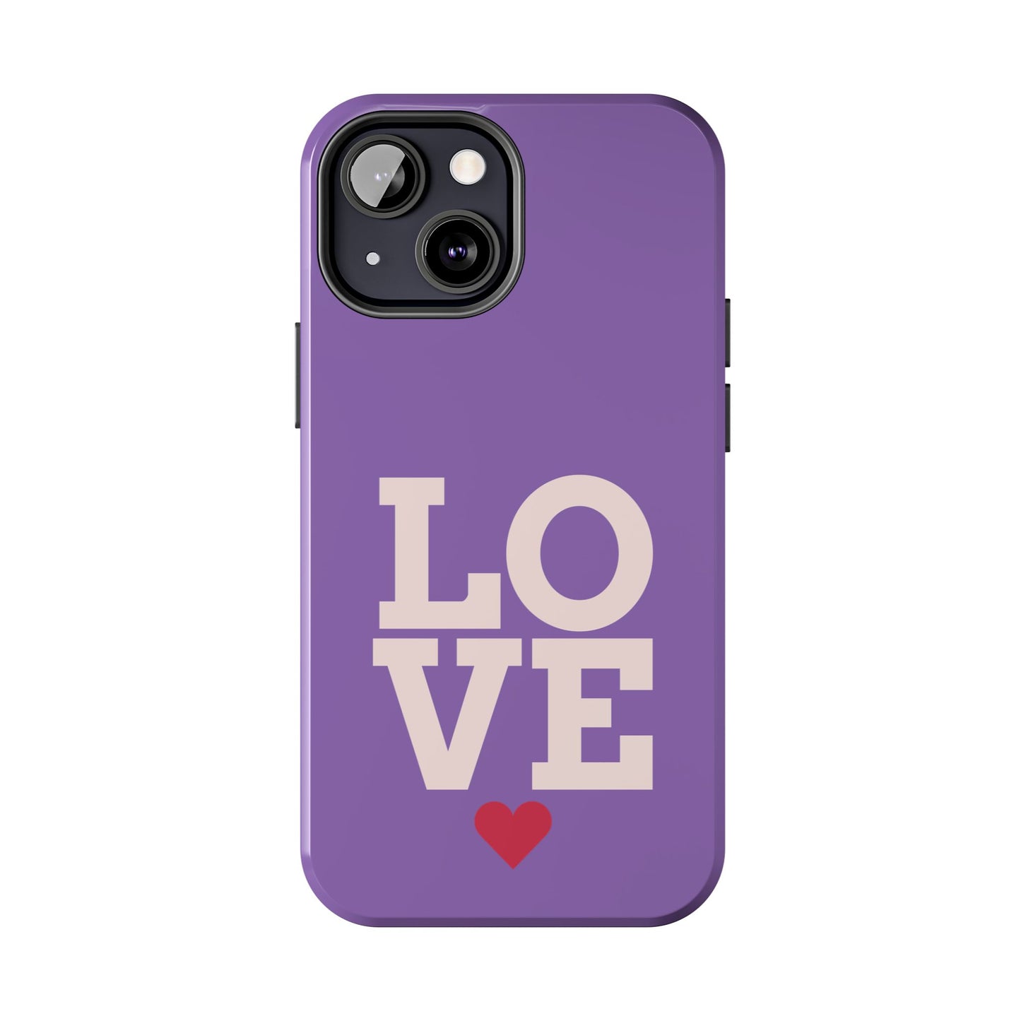 Purple Love Phone Case - Durable & Stylish Tough Case - for iPhone