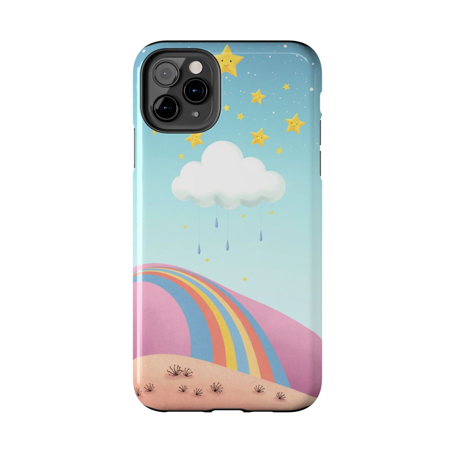 Colorful Rainbow Phone Case - Durable Tough Design for Adventurers