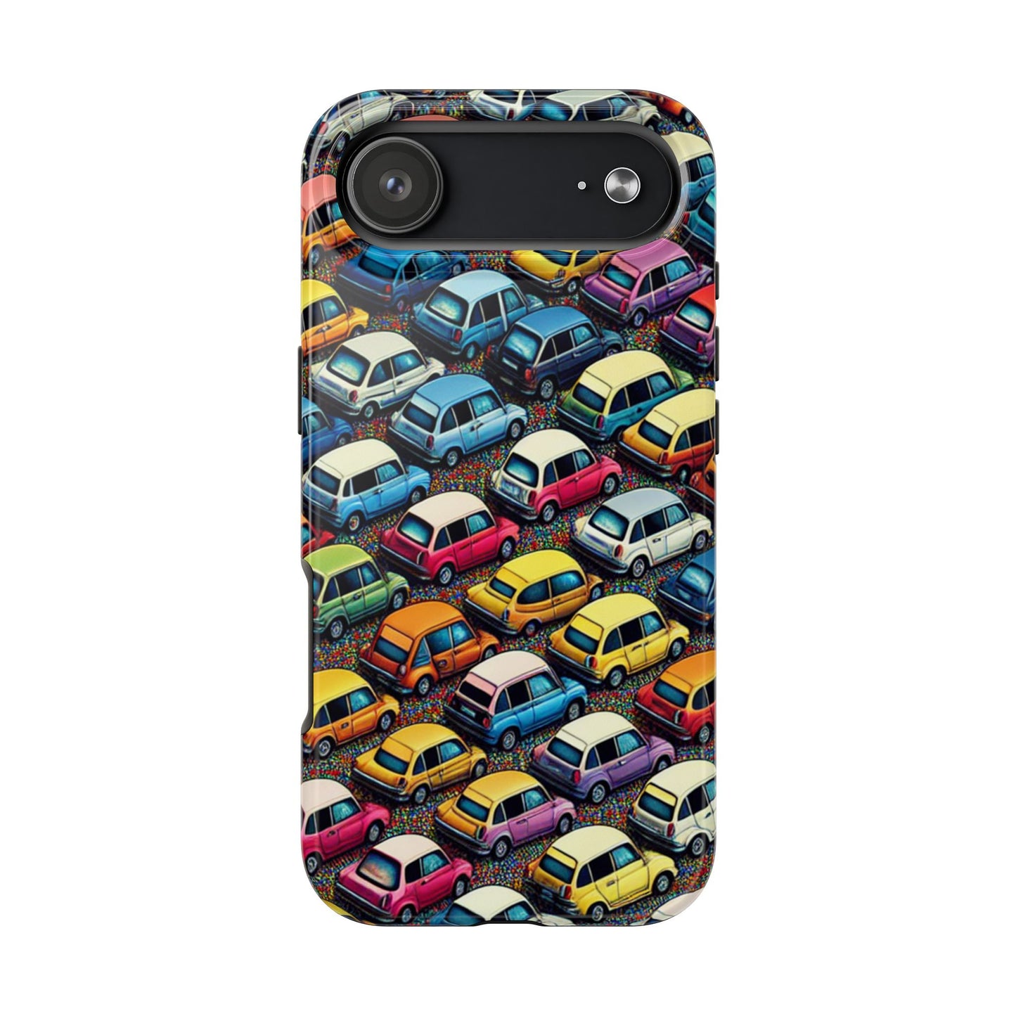 Car Phone Case - City Traffic Pattern Design - for iPhone