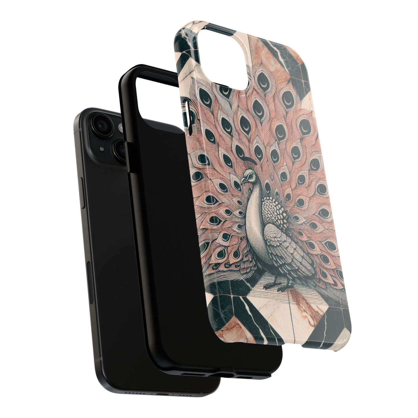 Peacock Tough Phone Case | Stylish & Durable Artwork - for iPhone