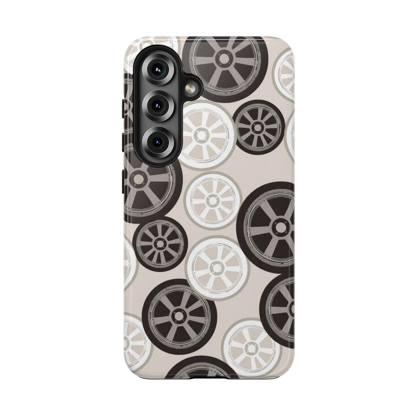 Racing Wheel Design Tough Phone Case – Durable Protection for Automotive Enthusiasts