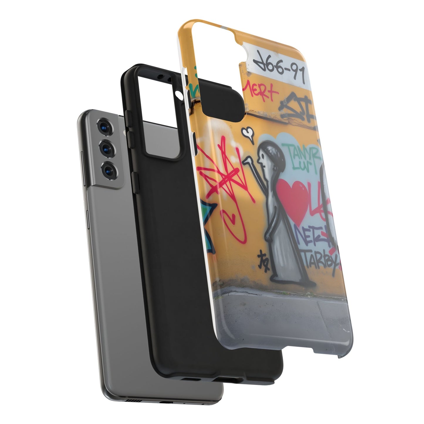 Urban Cupid Graffiti Tough Phone Case - Durable Protection with Street Art Vibe - for iPhone