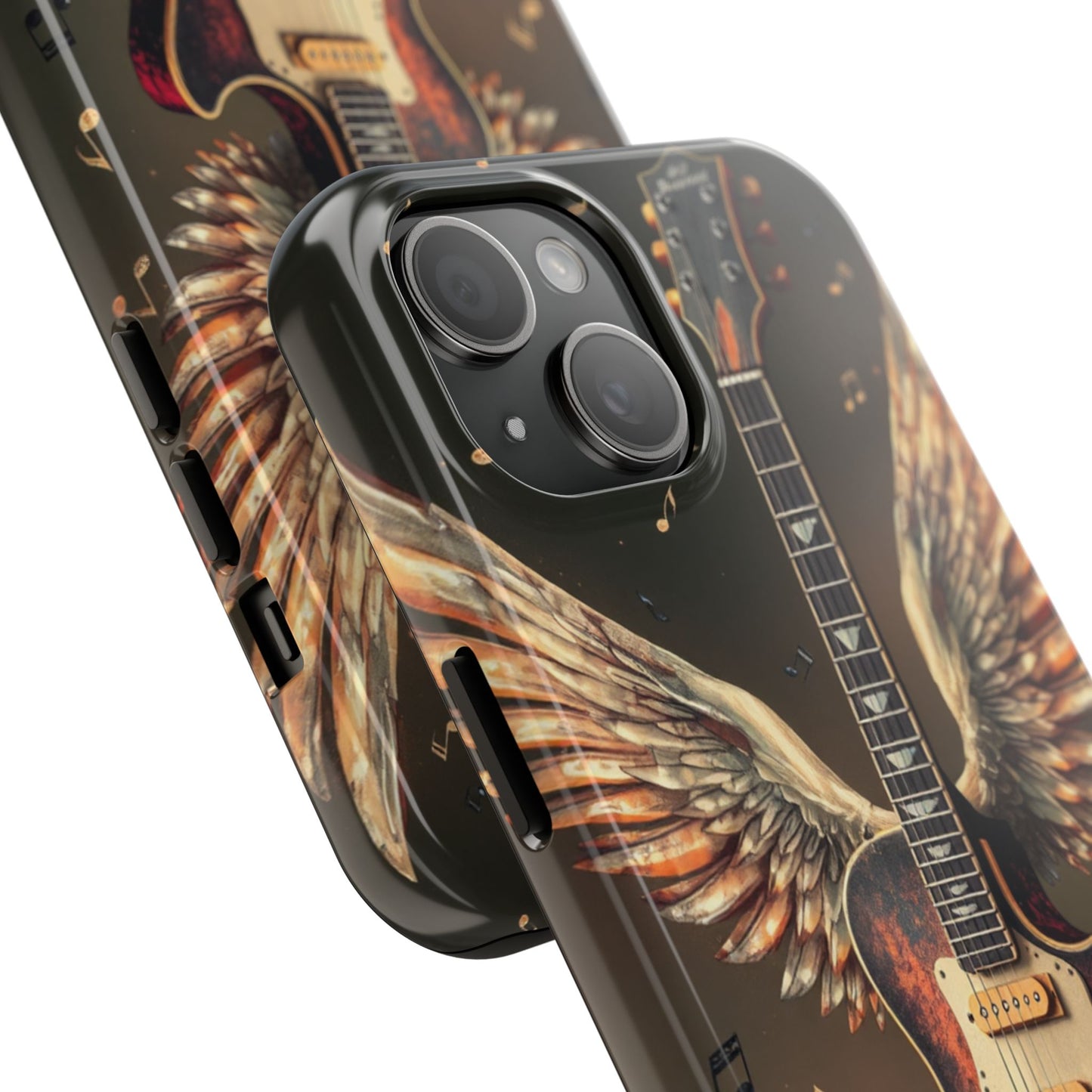Inspirational Guitar Wing Phone Case - Tough Protection for Music Lovers