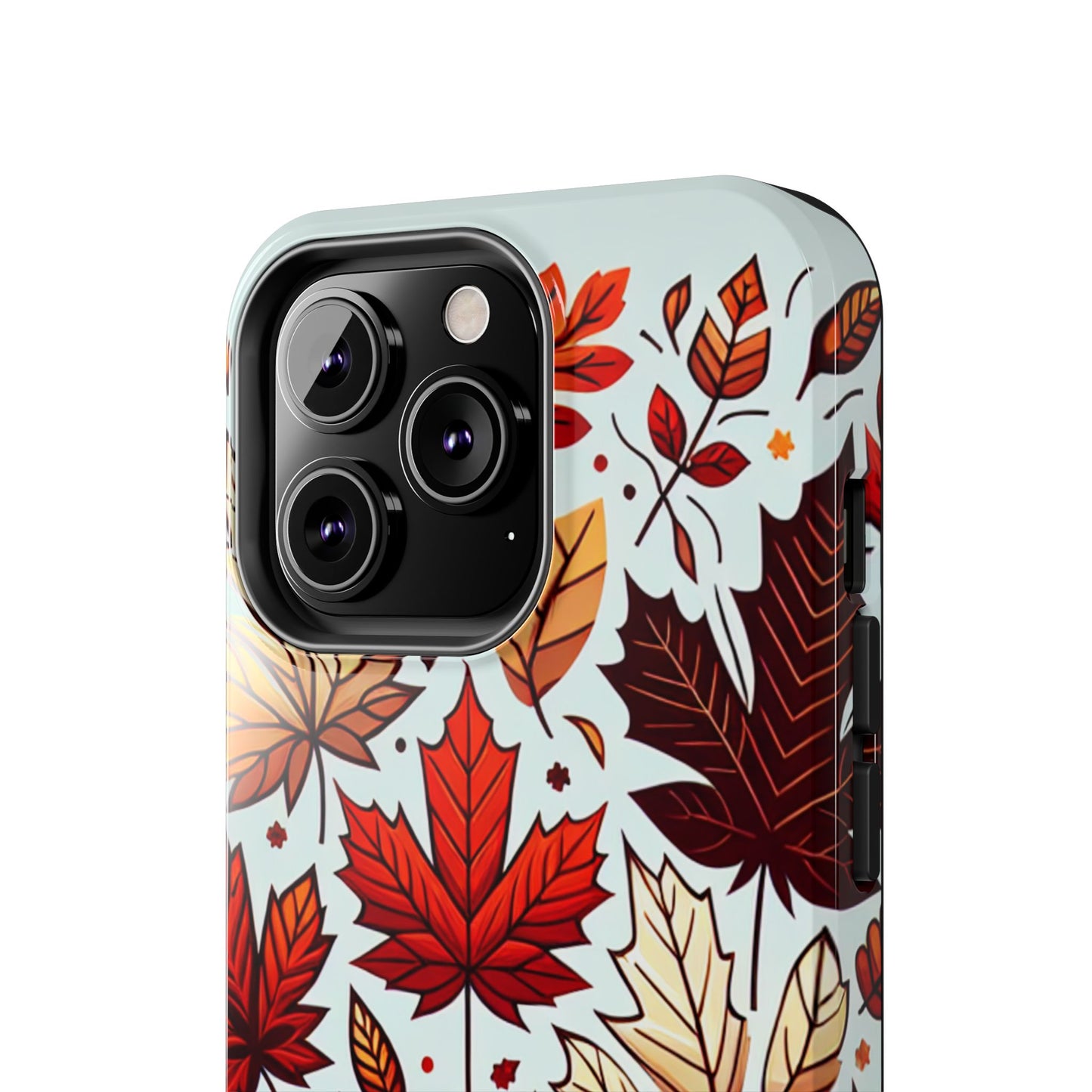 Autumn Leaves Tough Phone Case - Leaves Pattern - for iPhone