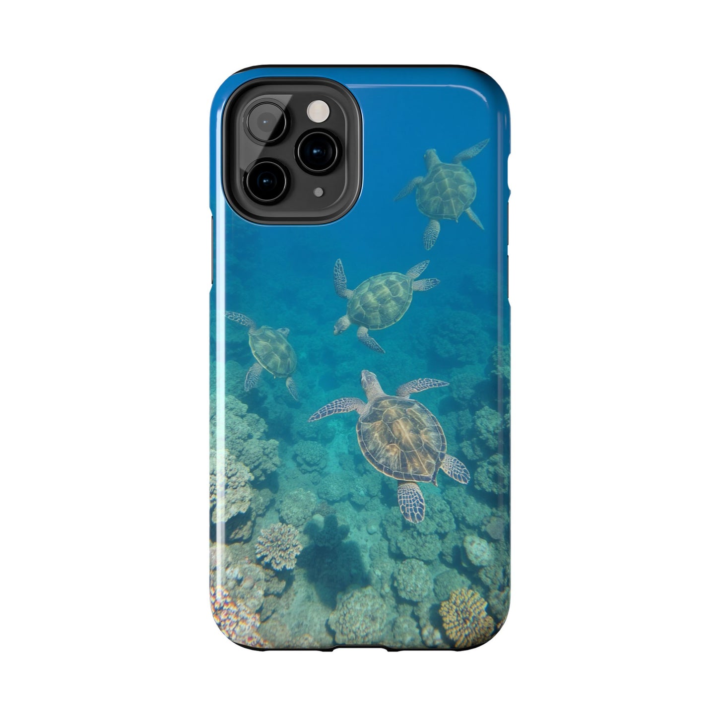 Ocean Turtle Tough Phone Cases - Durable Protection with Marine Art