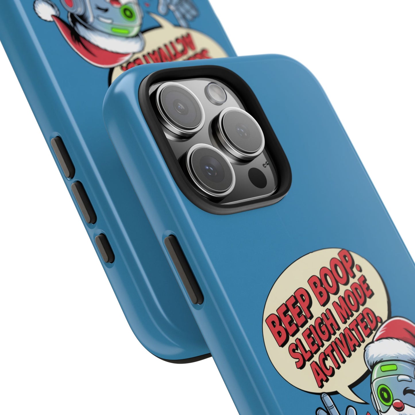 Funny Robot Holiday Phone Case - Beep Boop Sleigh Mode Activated
