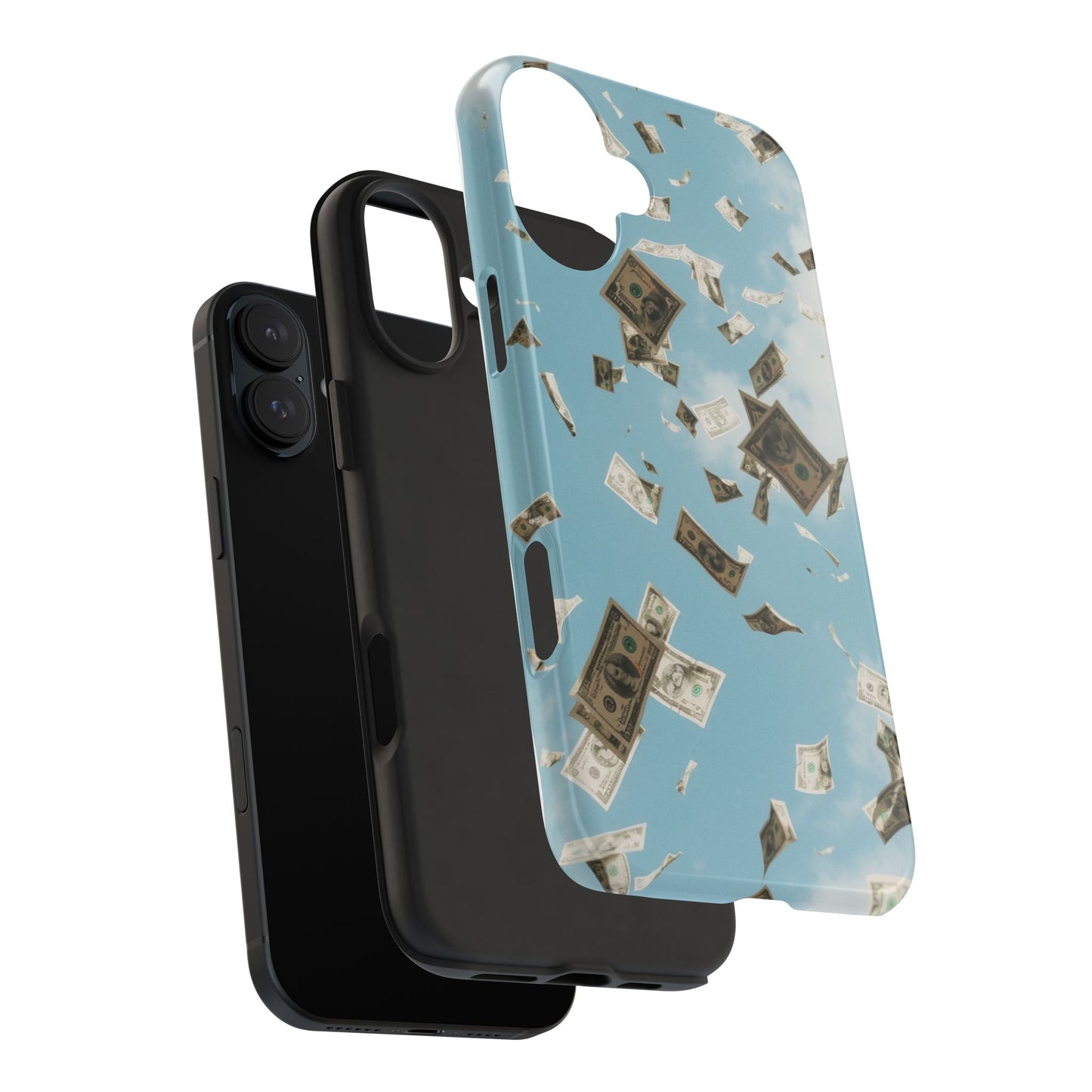 Cinematic Money Rain Phone Case | Tough & Stylish Accessory for Trendsetters, Gift for Birthdays, Graduations, and Celebrations