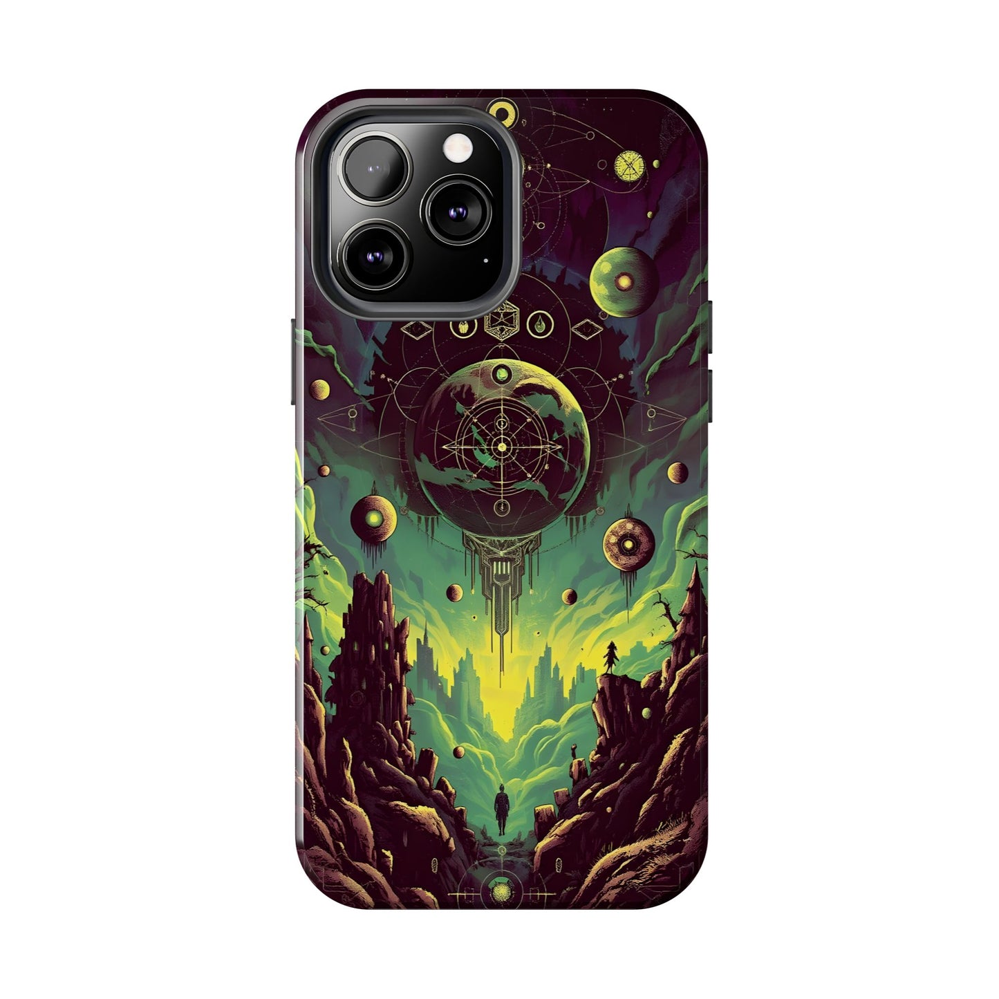 Cosmic Adventure Tough Phone Case - Galaxy Design for Space Enthusiasts - for iPhone