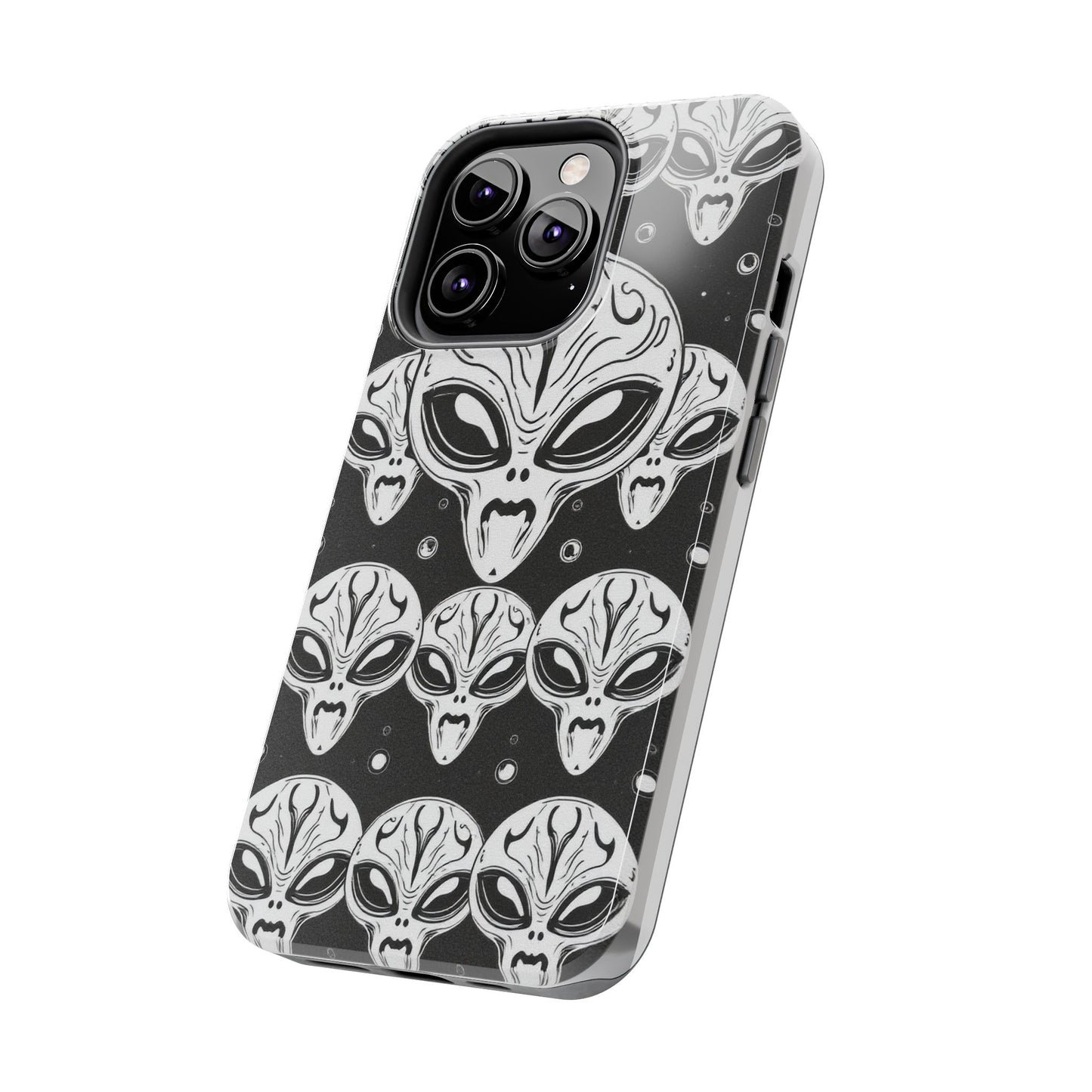 Alien Pattern Tough Phone Case - Durable Protection with Out-of-This-World Design