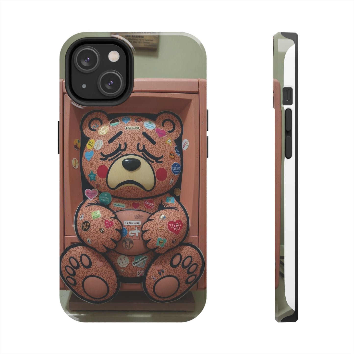 Cute Bear Tough Phone Case - Durable Protection with Fun Design