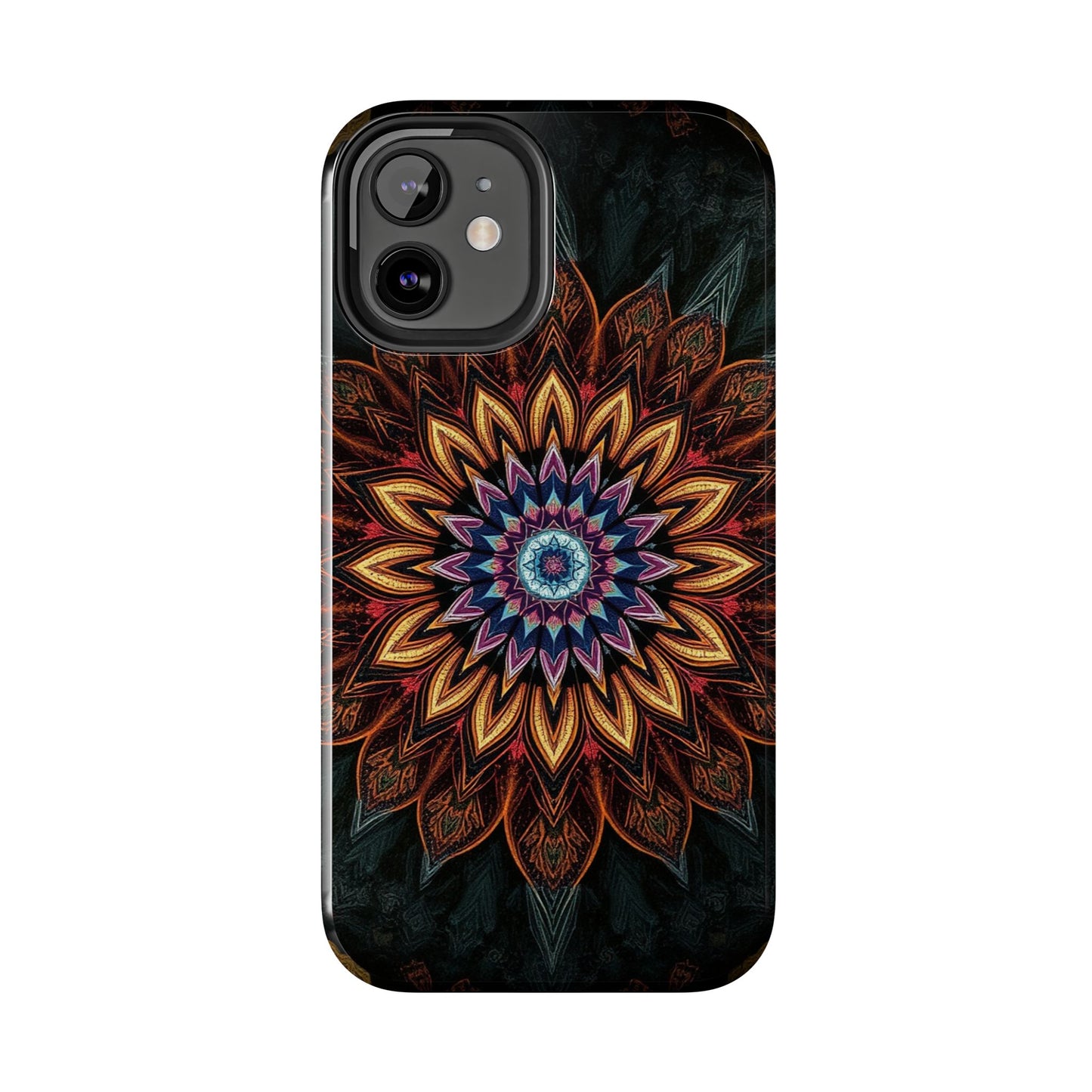 Mystic Mandala Tough Phone Case - Durable Protection with Artistic Design - for iPhone