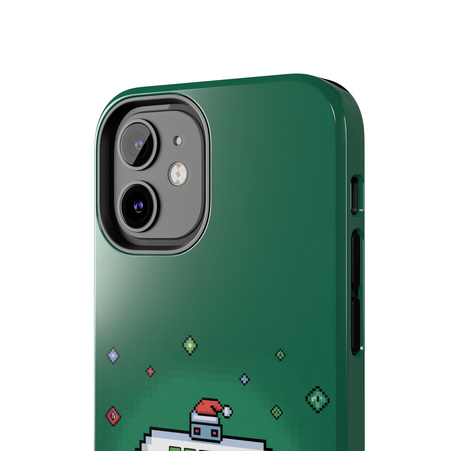 Christmas Pixel Gaming Phone Case - Press Start for Christmas Design