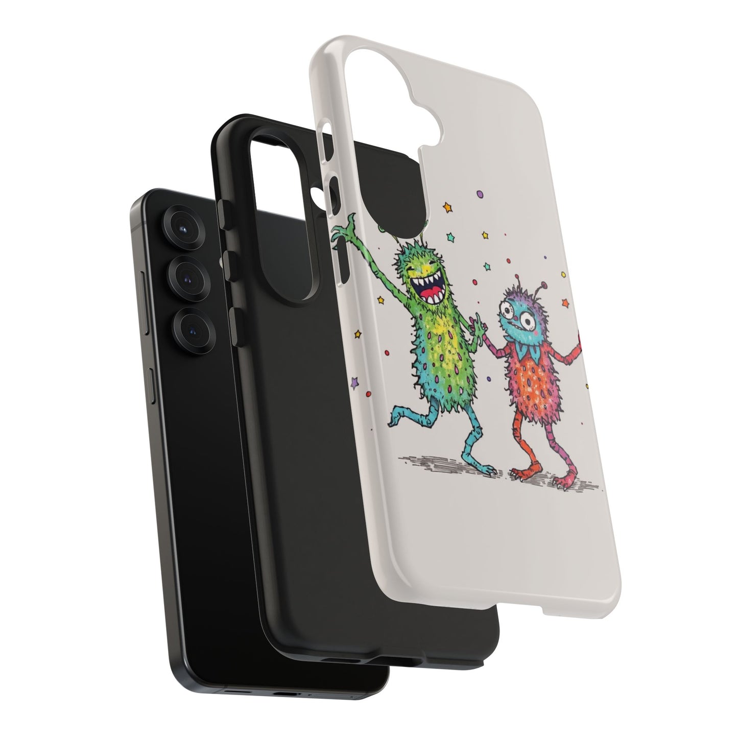 Colorful Monster Tough Phone Case - Fun and Playful Design