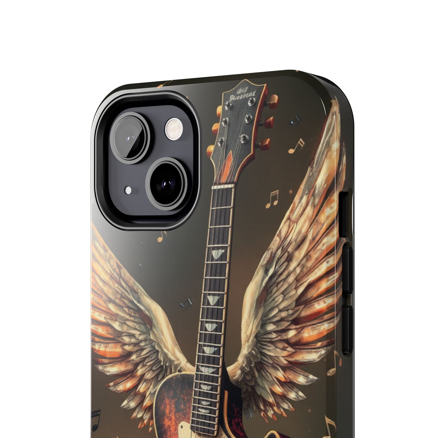 Inspirational Guitar Wing Phone Case - Tough Protection for Music Lovers