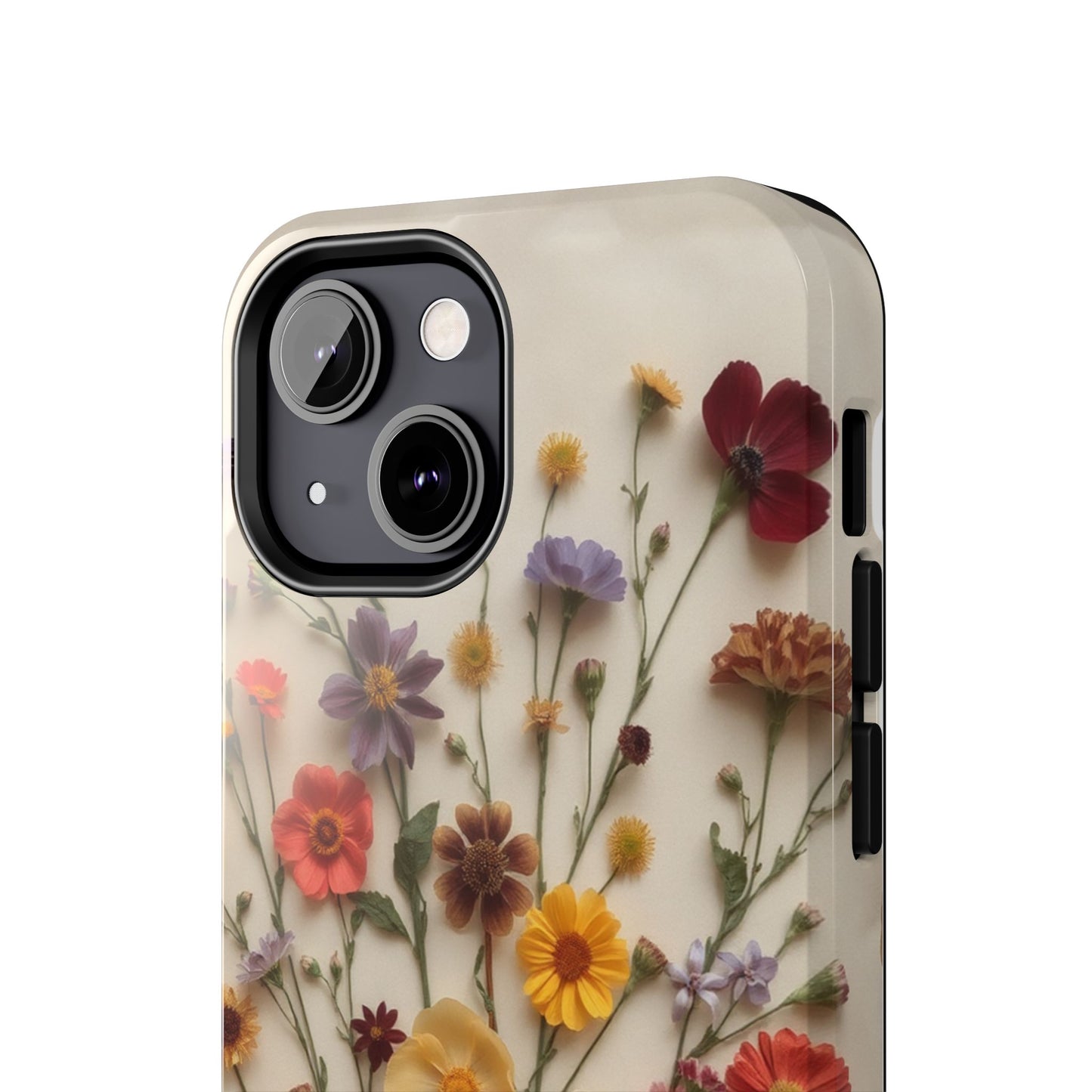 Floral Tough Phone Case - Durable Protection with Nature-Inspired Design
