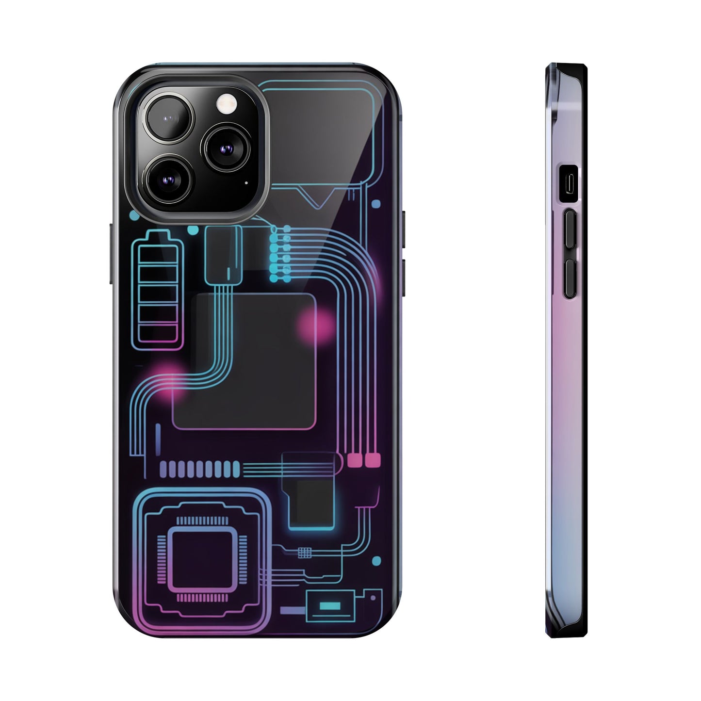 Cyberpunk Circuits Tough Phone Case