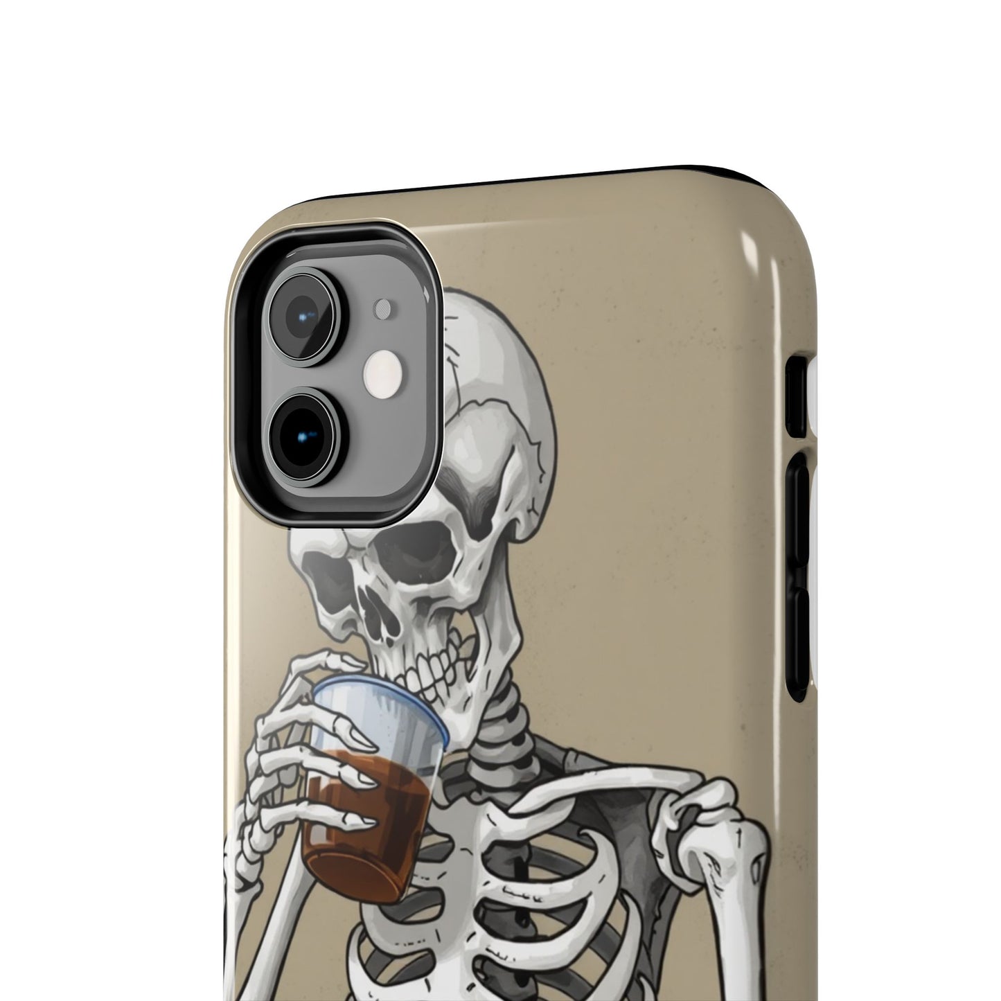 Funny Skeleton Phone Case - 'Same Soul, Different Day' Tough Cover