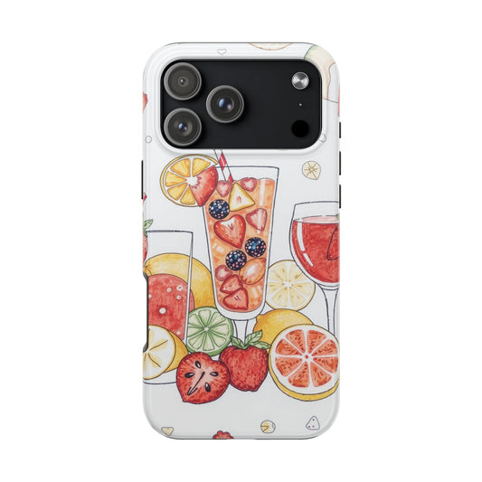 Colorful Fruit Cocktail Tough Phone Case - Perfect for Summer Vibes