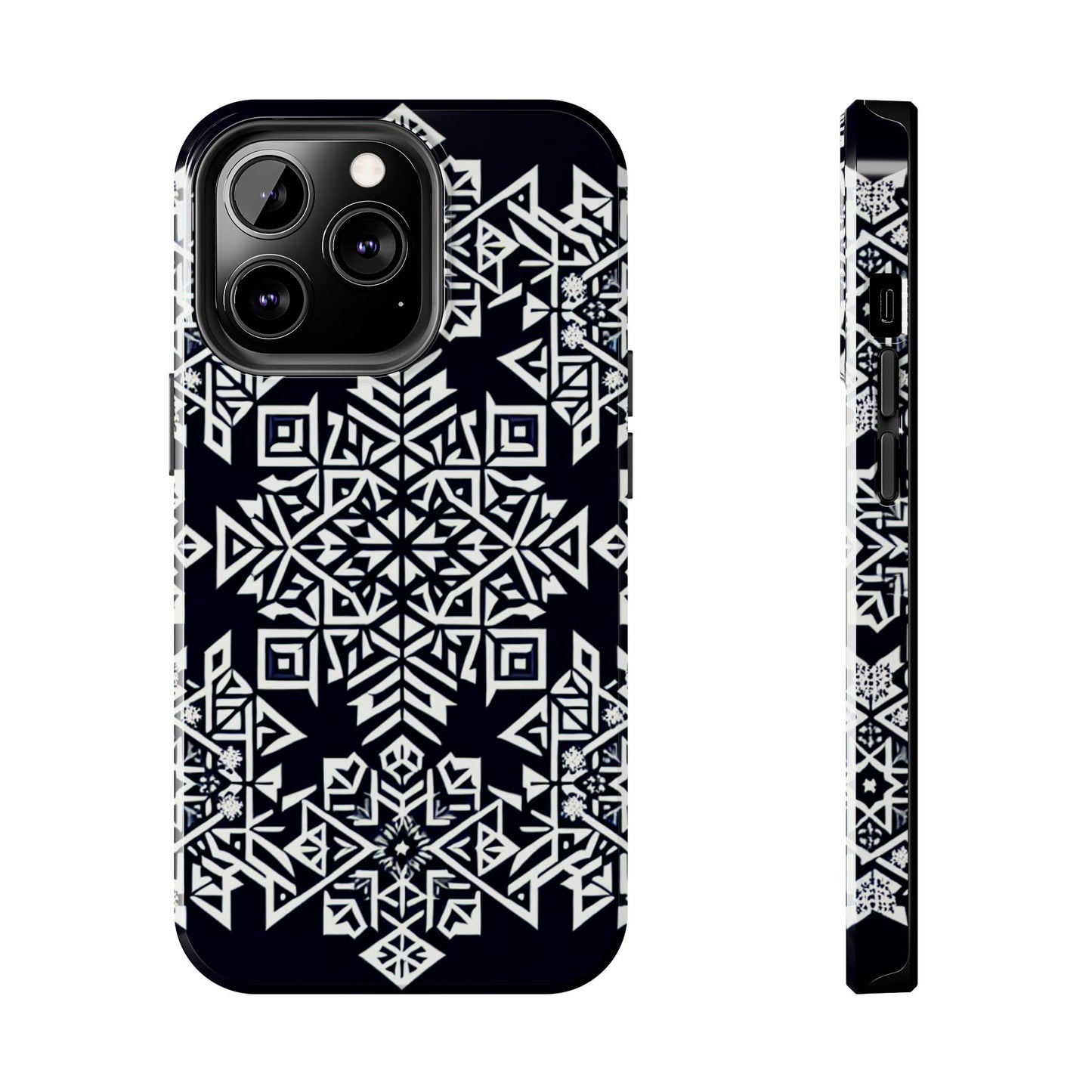 Winter Wonderland Tough Phone Case - Digital Snowflake - for iPhone
