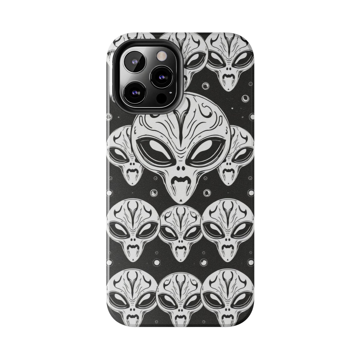 Alien Pattern Tough Phone Case - Durable Protection with Out-of-This-World Design
