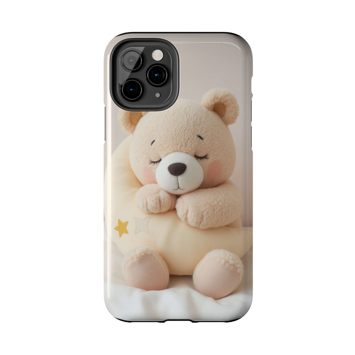 Cute Bear Tough Phone Case - Adorable Baby Animal Design for Kids & Adults