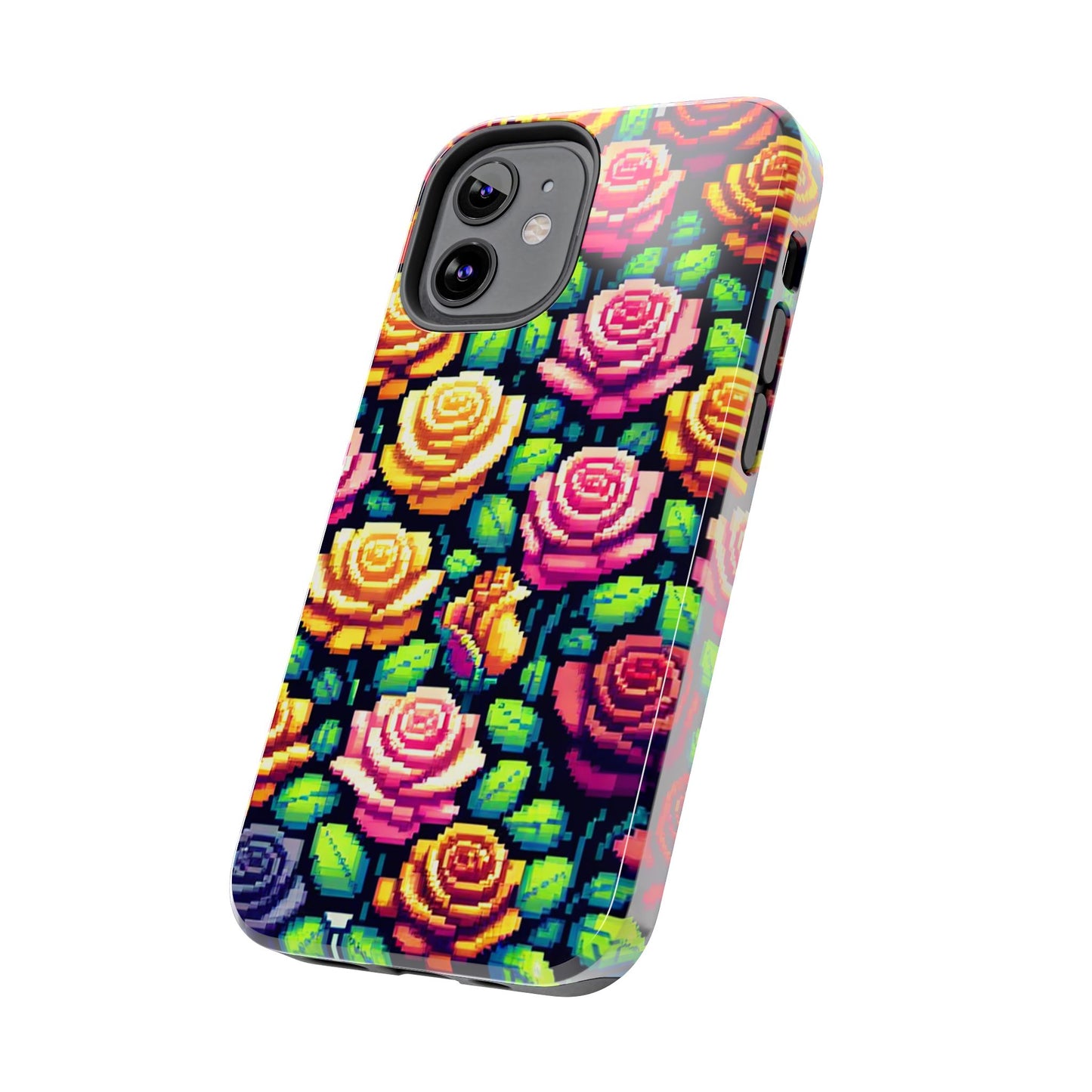 Vibrant Floral Tough Phone Case - Stylish Protection for Flower Lovers