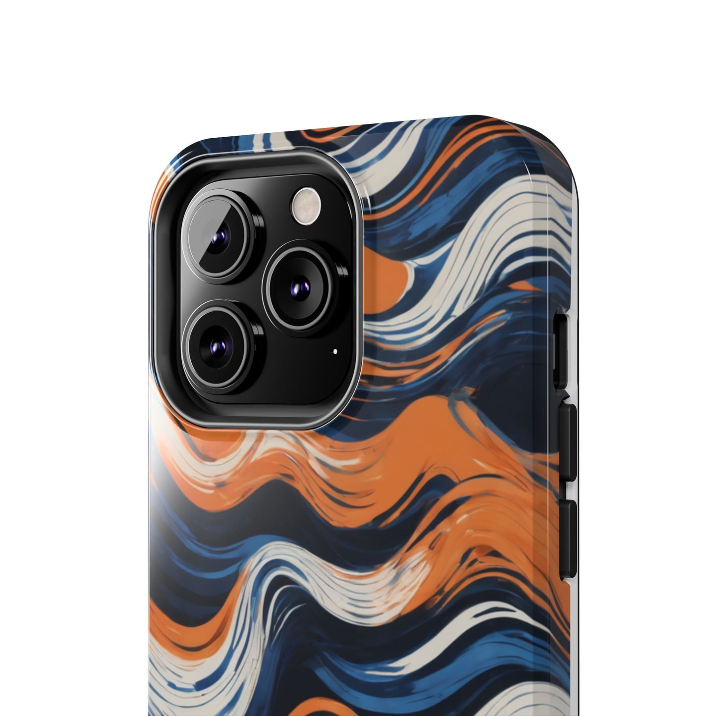 Wave Pattern Tough Phone Case - Stylish and Durable for Modern Lifestyle - for iPhone