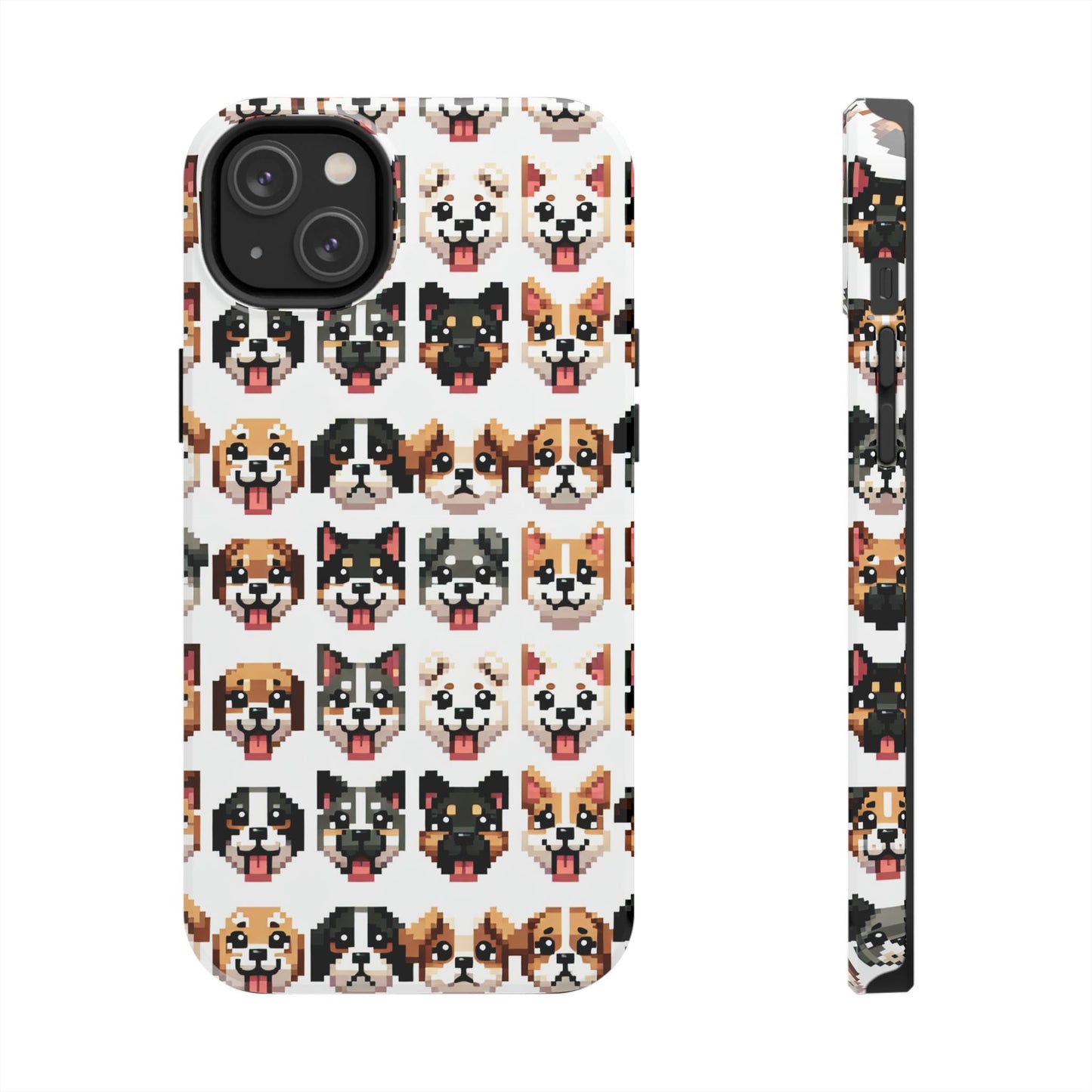 Pixelated Dog Breed Tough Phone Case - Cute, Durable Protection for Pet Lovers - for iPhone
