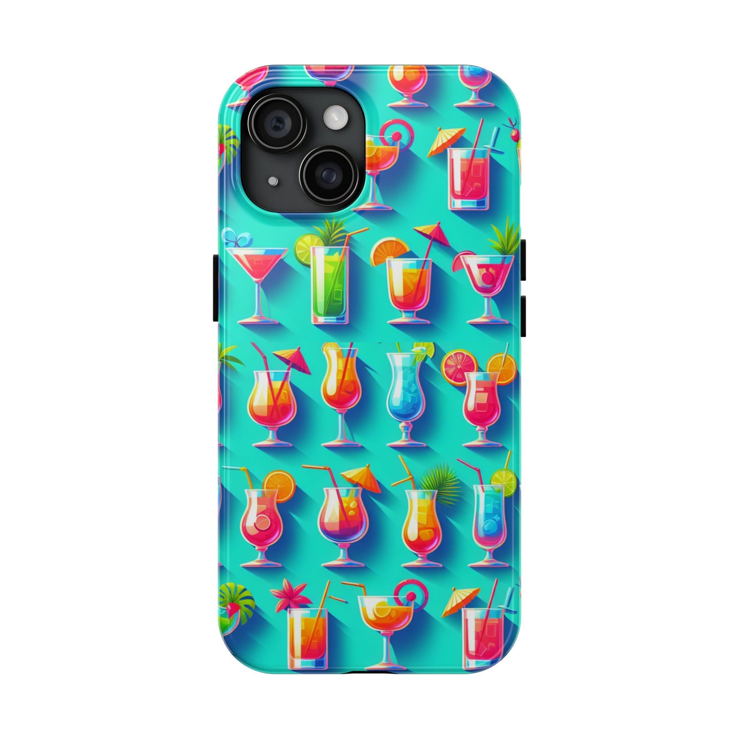 Cocktail Party Phone Case - Fun & Colorful Design for Summer Vibes - for iPhone