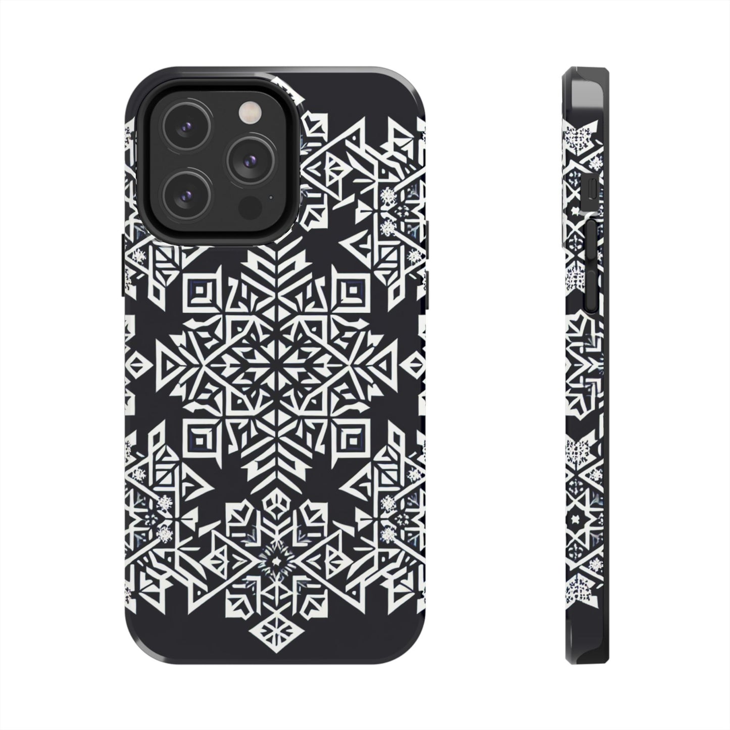 Winter Wonderland Tough Phone Case - Digital Snowflake - for iPhone