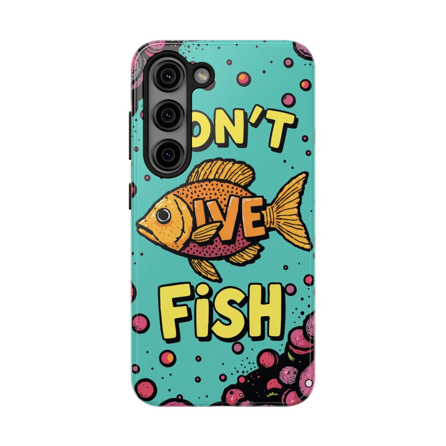 Catchy Fish-Themed Tough Phone Cases, Unique Gift for Fish Lovers, Durable Protection for Phones, Fun Aquatic Design, Ideal for Holidays