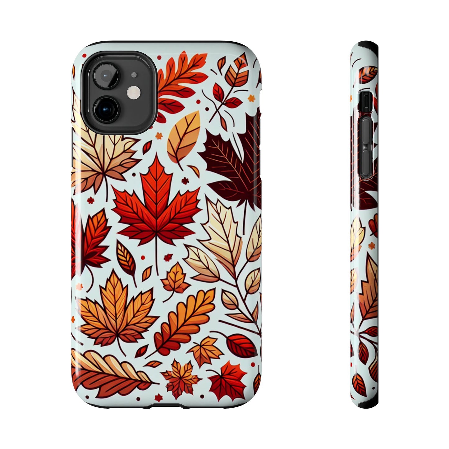 Autumn Leaves Tough Phone Case - Leaves Pattern - for iPhone
