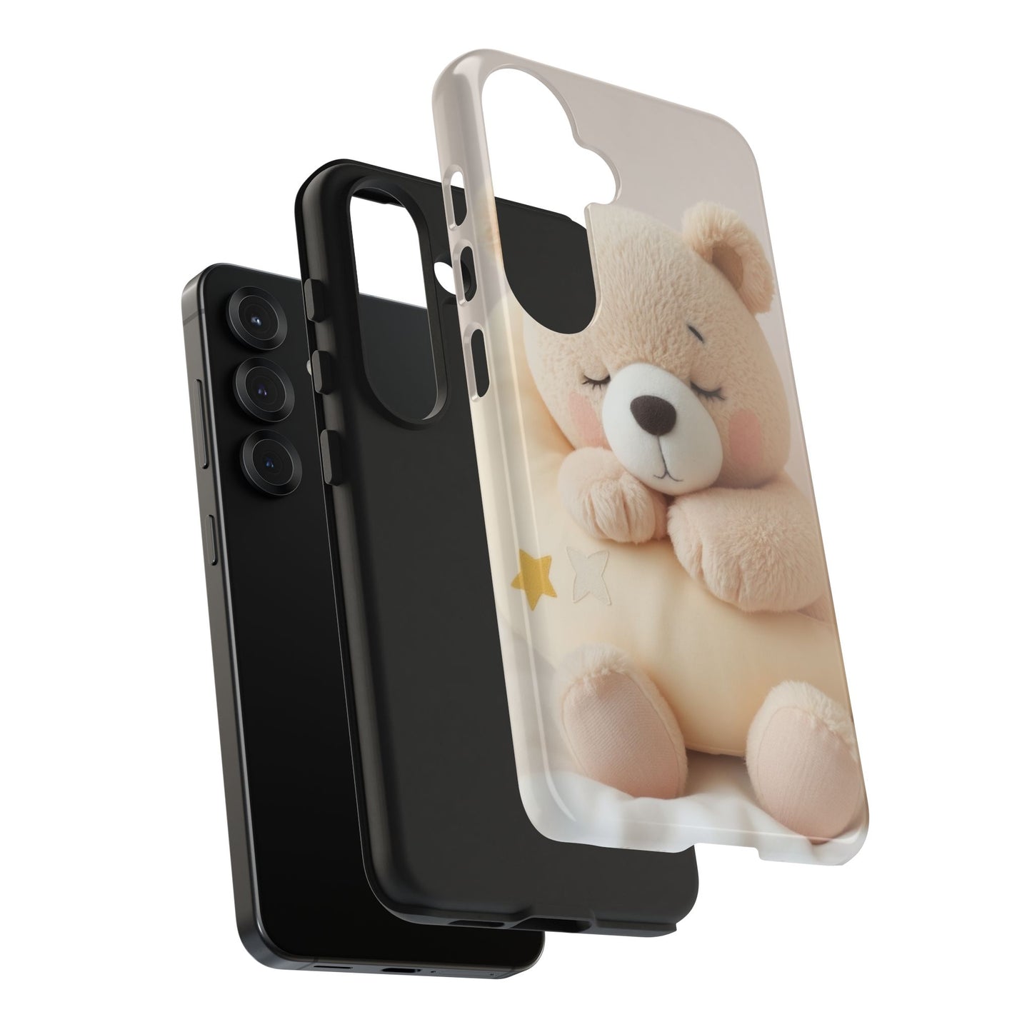 Cute Bear Tough Phone Case - Adorable Baby Animal Design for Kids & Adults