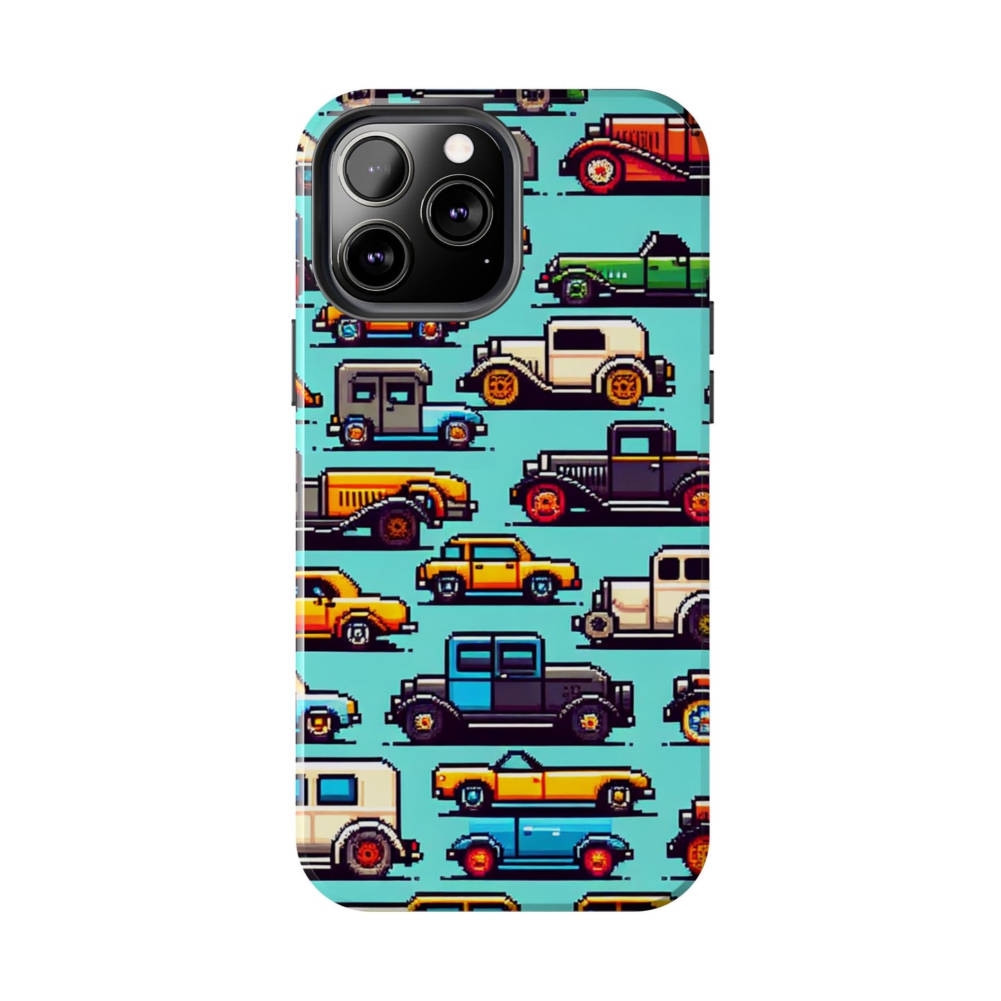 Retro Car Pixel Art Tough Phone Case - Durable & Stylish Protection - for iPhone