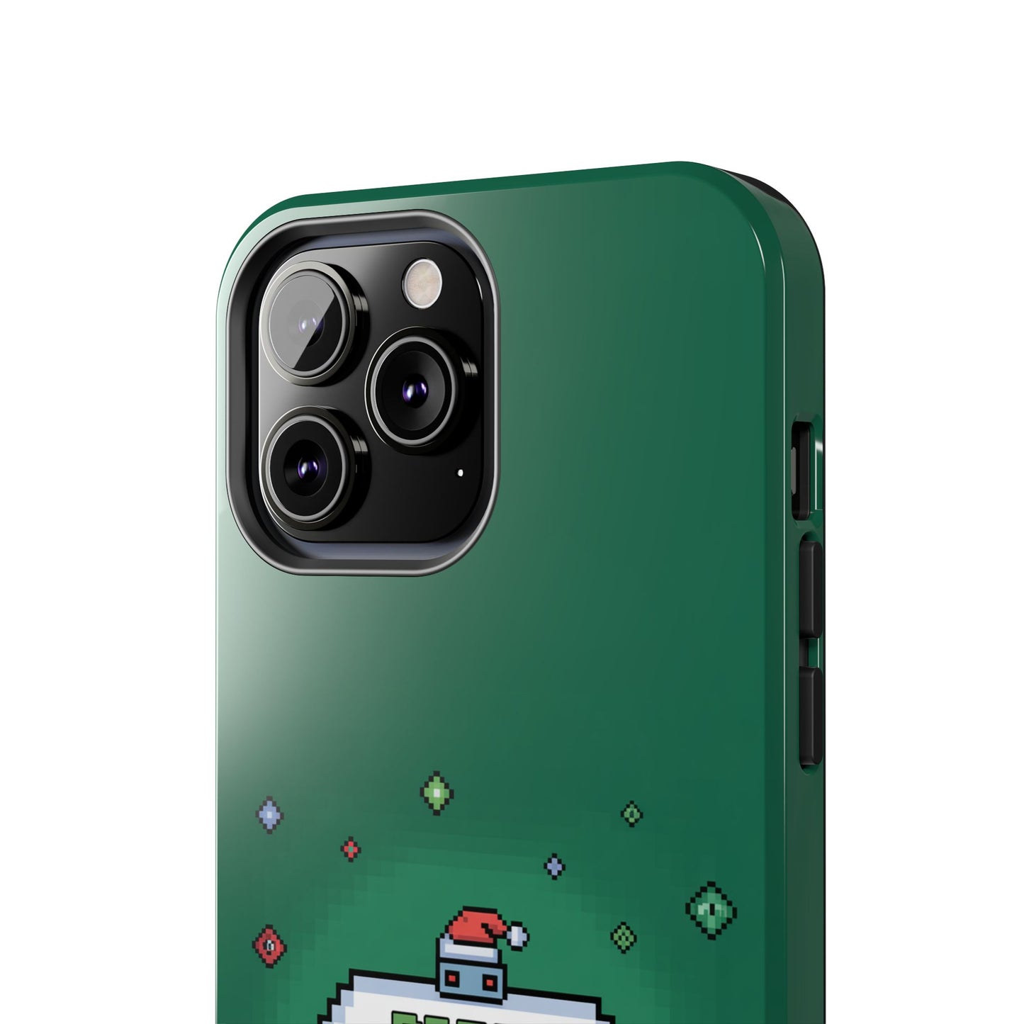 Christmas Pixel Gaming Phone Case - Press Start for Christmas Design