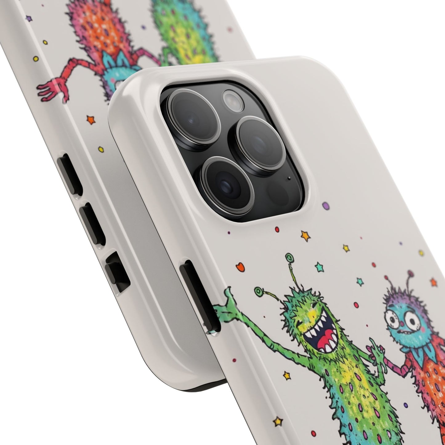 Colorful Monster Tough Phone Case - Fun and Playful Design