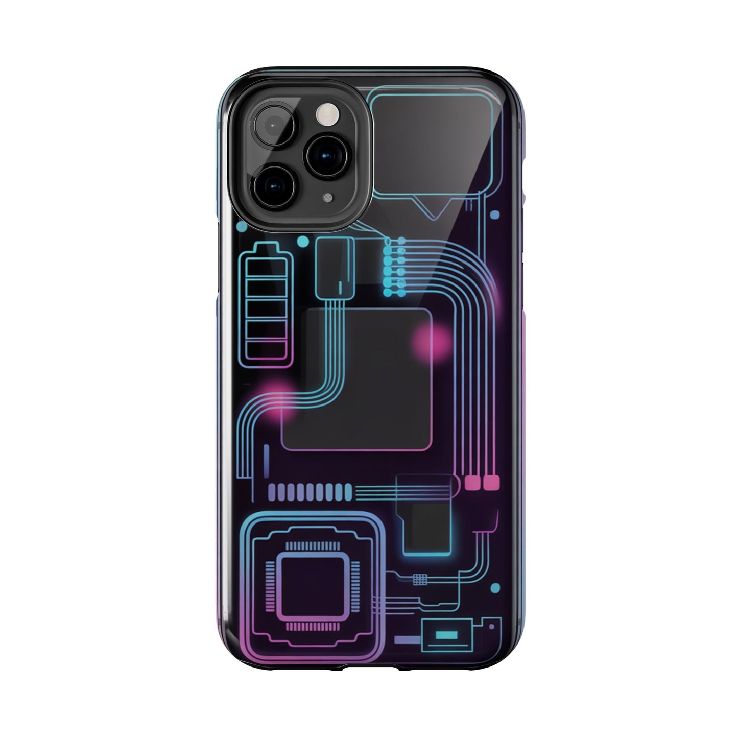 Cyberpunk Circuits Tough Phone Case
