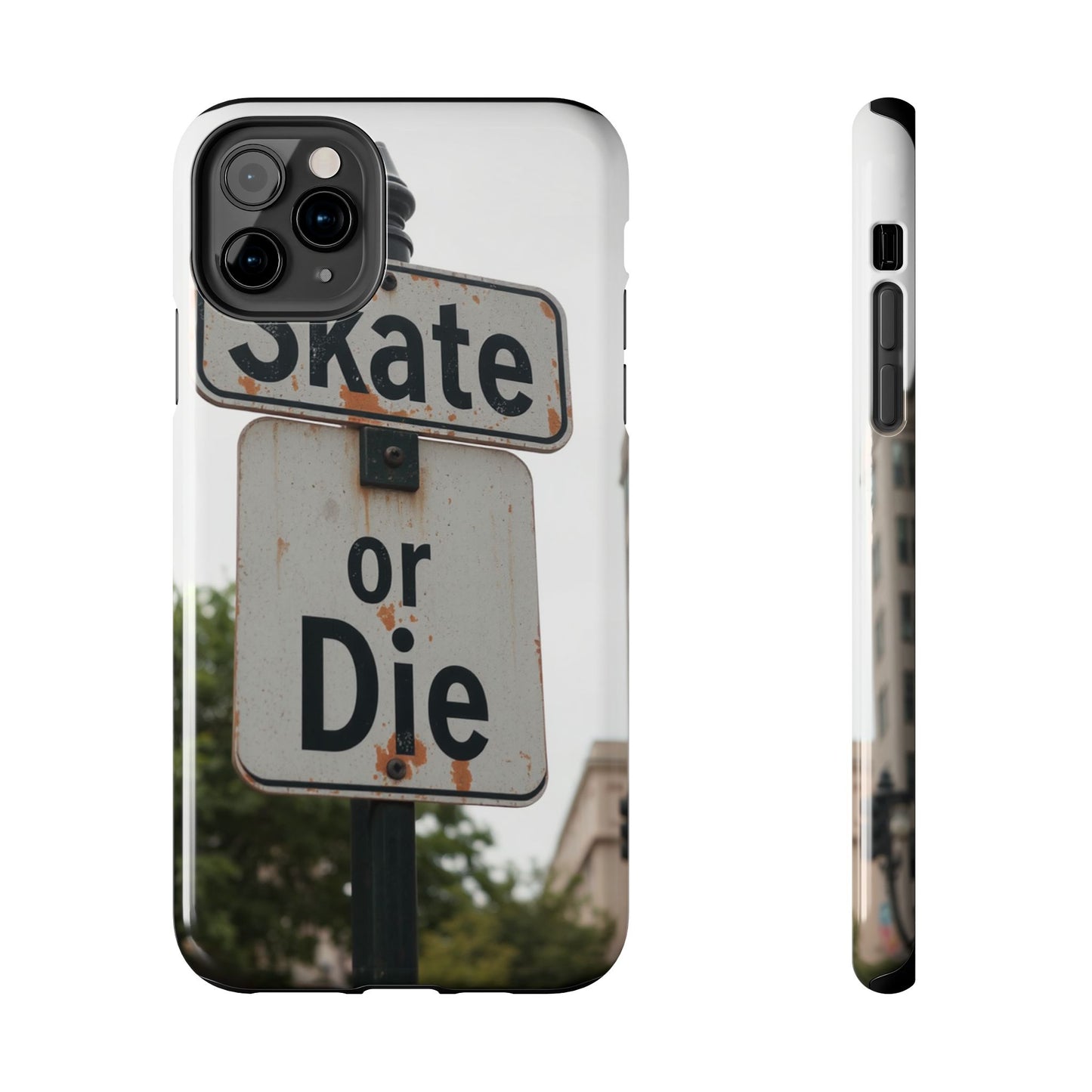 Skate or Die Tough Phone Case - Durable Protection for Skaters
