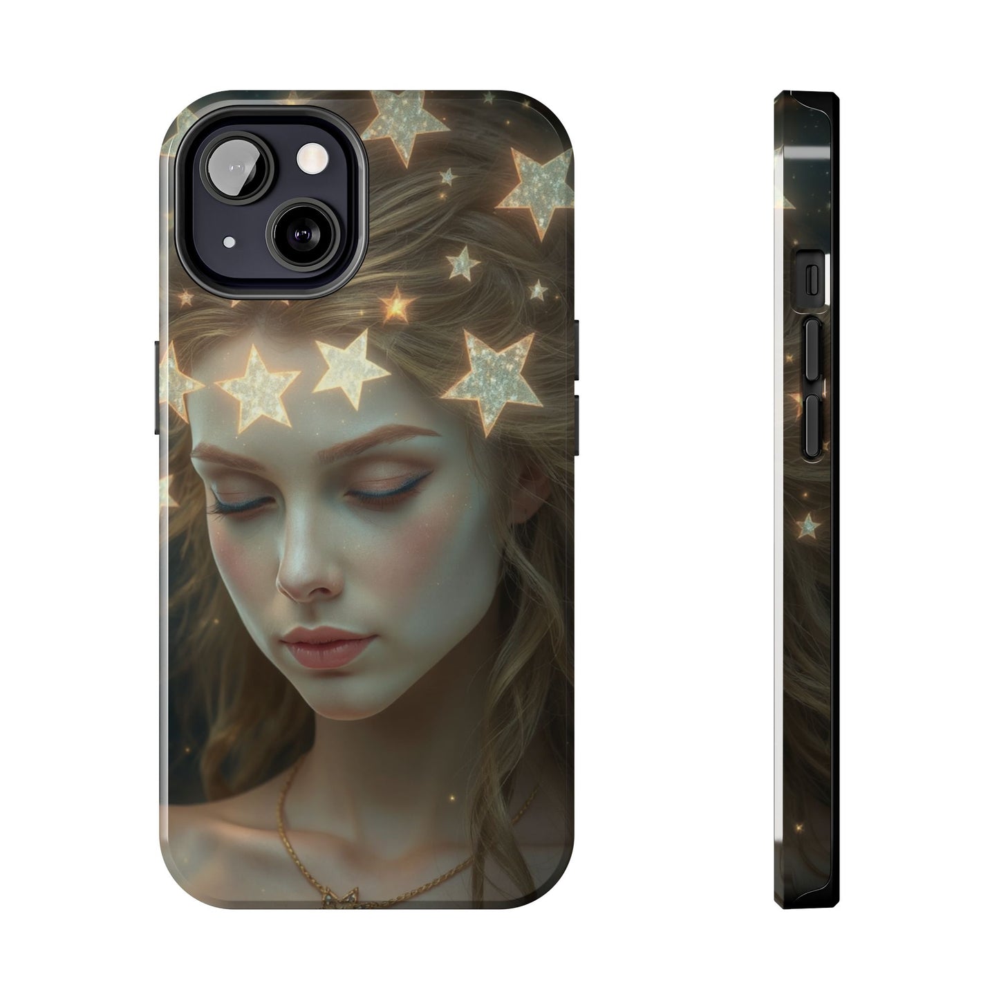 Celestial Dream Tough Phone Case - Artistic Starry Design for Style Enthusiasts