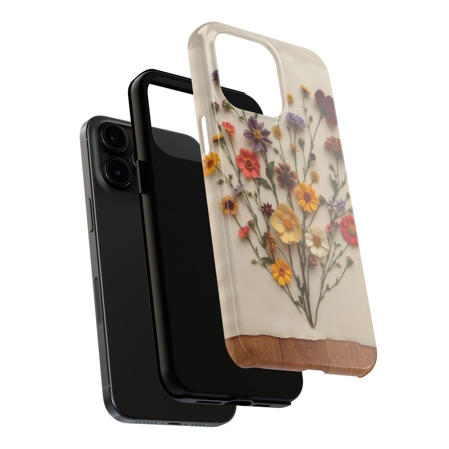Floral Tough Phone Case - Durable Protection with Nature-Inspired Design