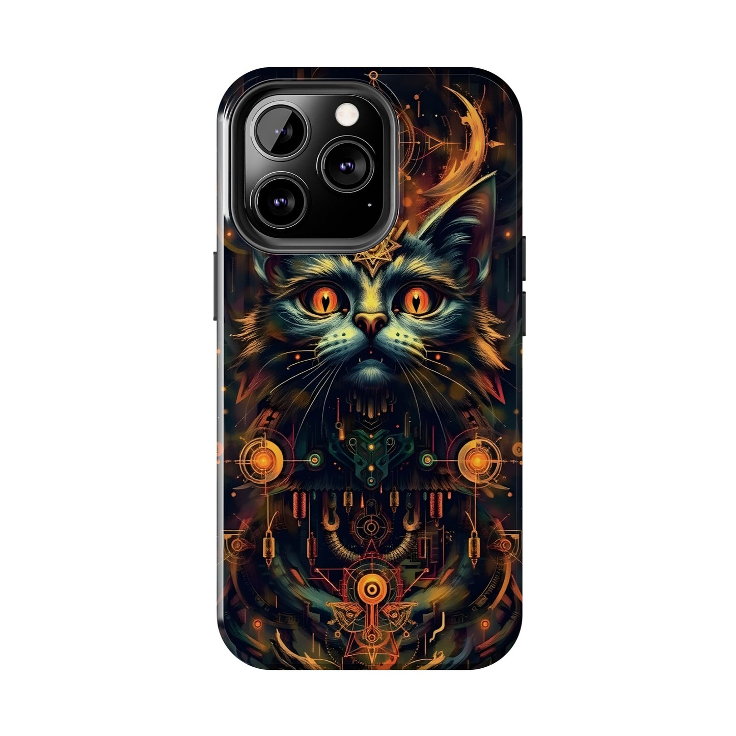Mystical Cat Queen Tough Phone Case – Unique Protection for Cat Lovers - for iPhone