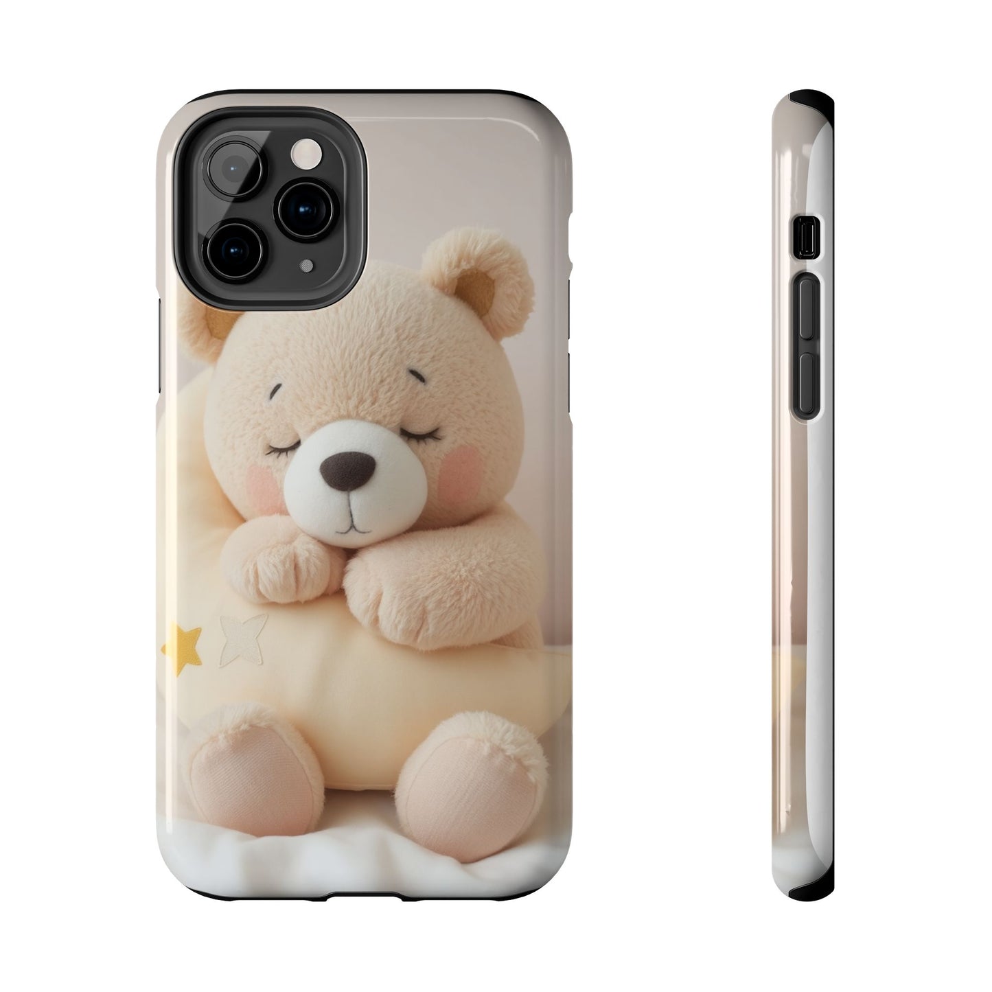 Cute Bear Tough Phone Case - Adorable Baby Animal Design for Kids & Adults