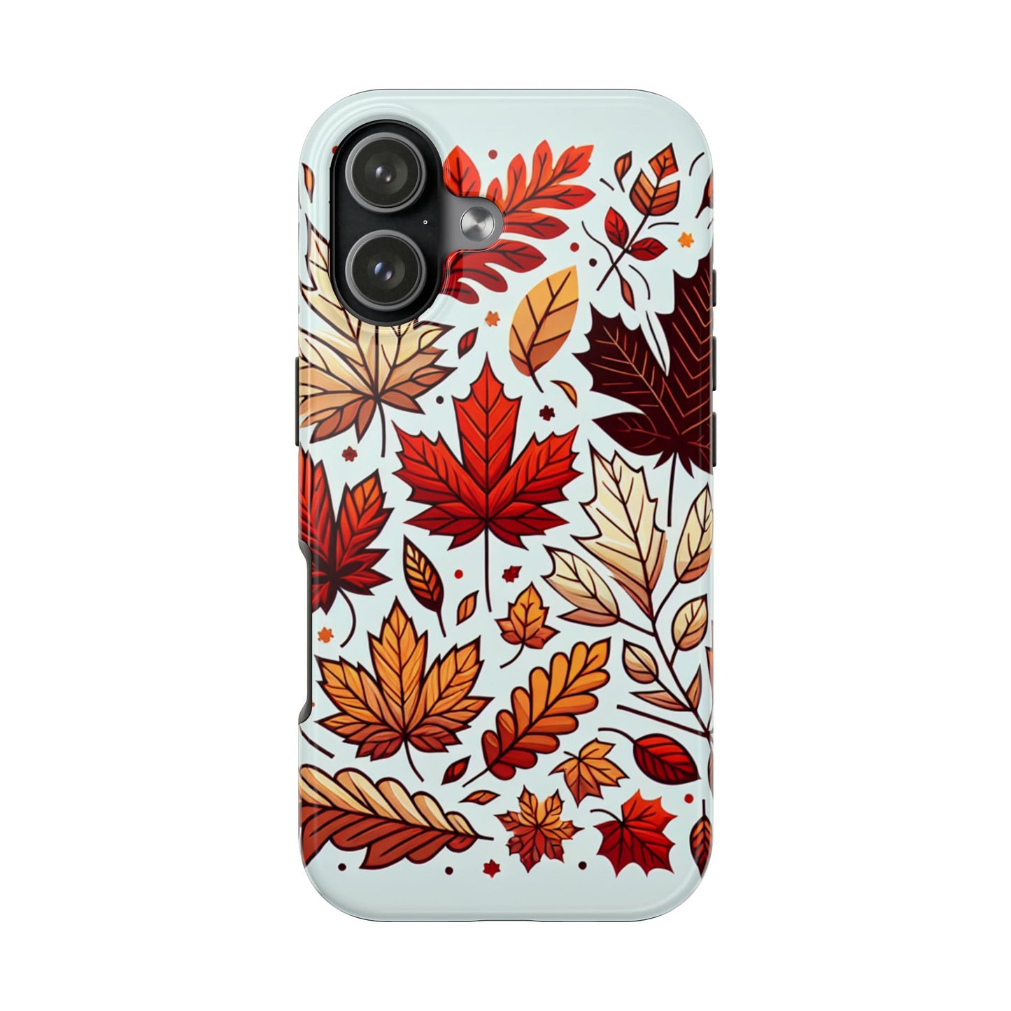 Autumn Leaves Tough Phone Case - Leaves Pattern - for iPhone