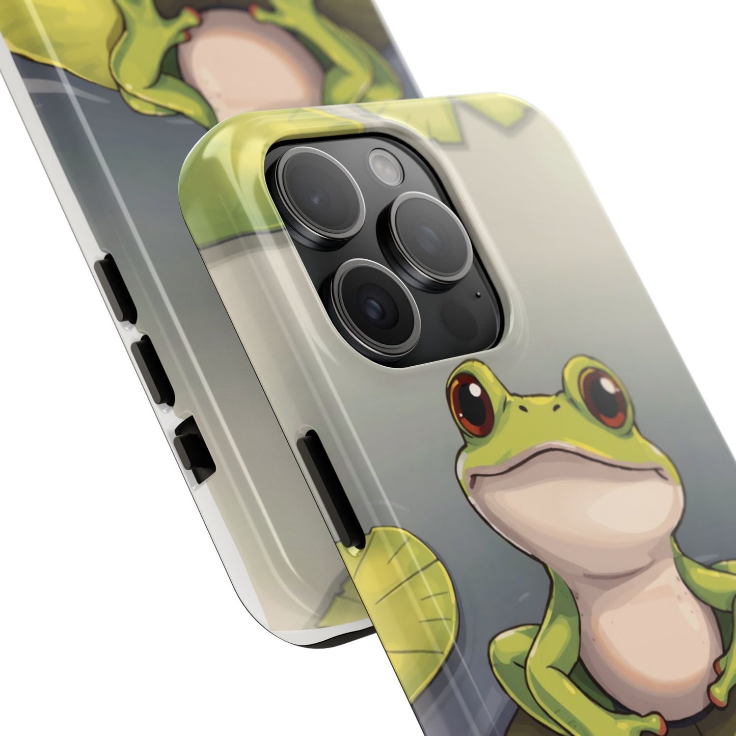 Cute Frog Tough Phone Case - Durable Protection with Nature Vibe